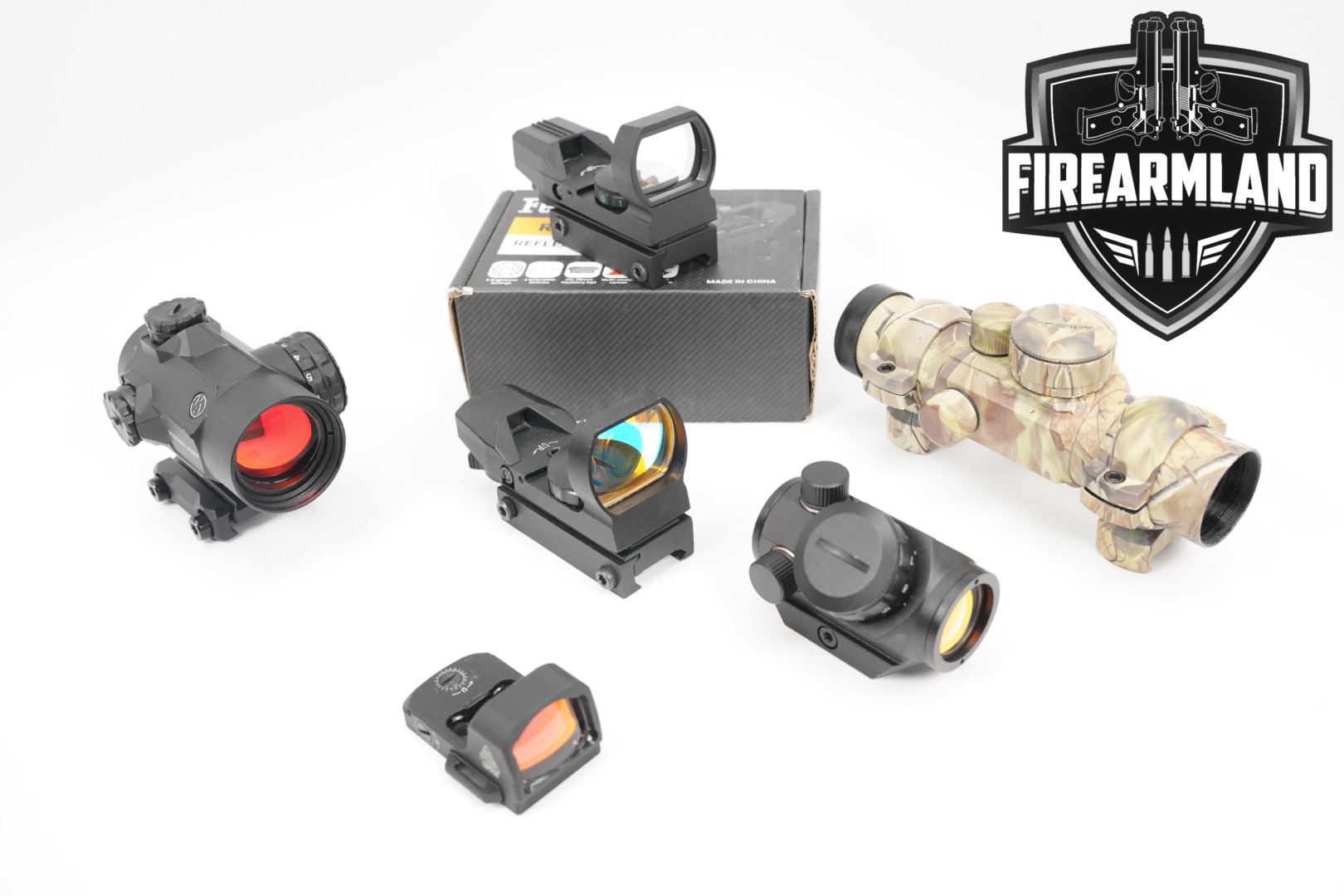 SIX RED DOT SIGHT LOT 6 Pack Freyachi UTG Tacticon Primary Arms Scopes-img-0