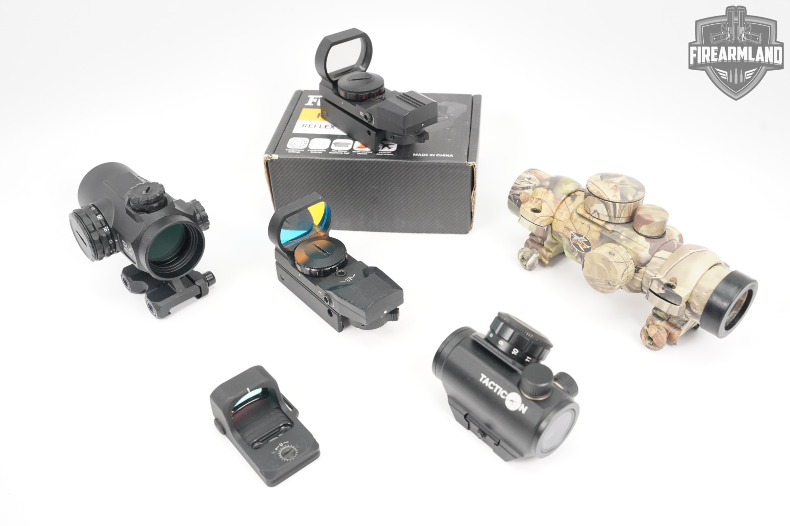 SIX RED DOT SIGHT LOT 6 Pack Freyachi UTG Tacticon Primary Arms Scopes-img-2