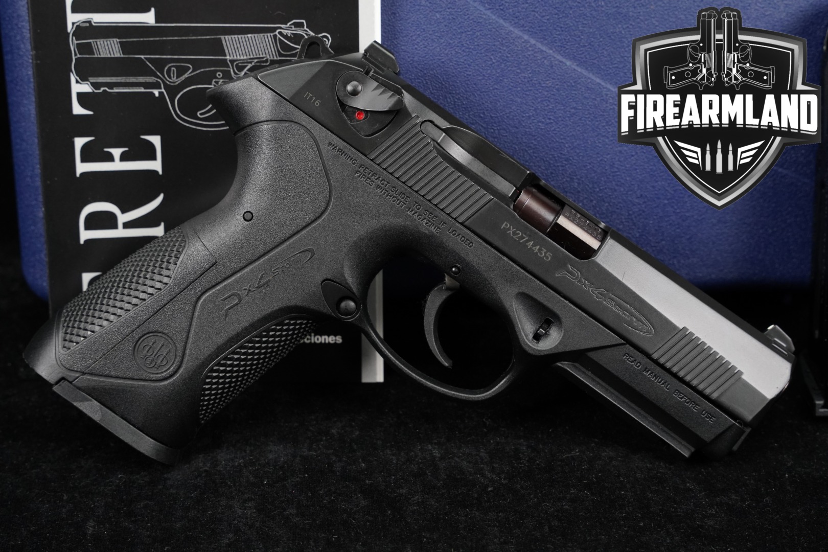 Beretta PX4 Storm Full Size, Type F 9mm Luger Black in Excellent Condition Thumbnail