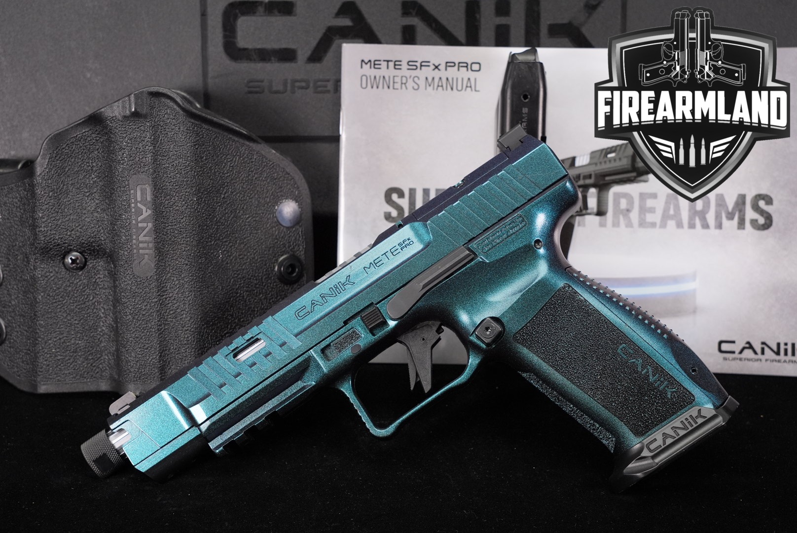 Canik METE SFx PRO Stingray 9mm Optics-Ready THREADED+2 MAGS, ORIG CASE-img-0