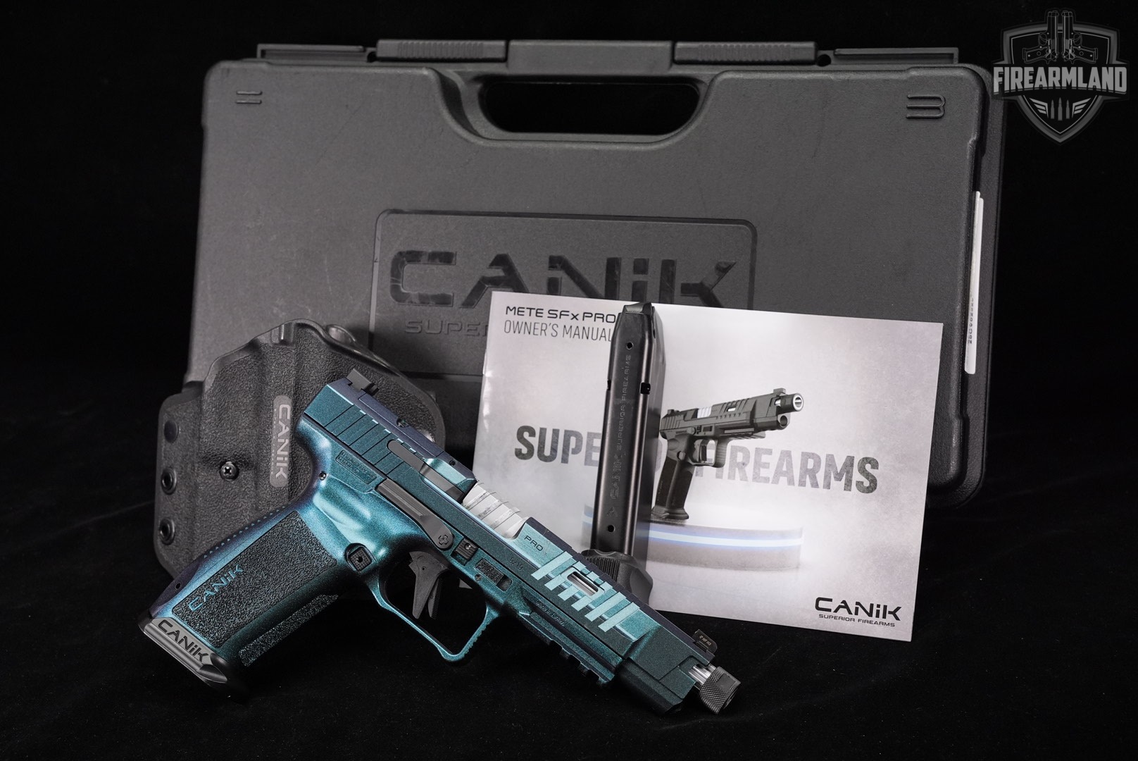 Canik METE SFx PRO Stingray 9mm Optics-Ready THREADED+2 MAGS, ORIG CASE-img-2