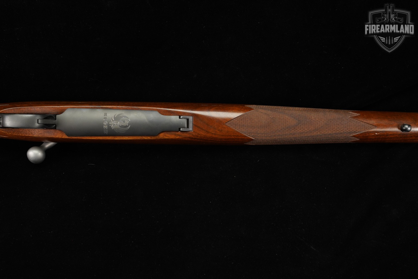 LEFT-HAND Ruger M77 Hawkeye 375Ruger 23" Blued & Walnut M-77-img-14