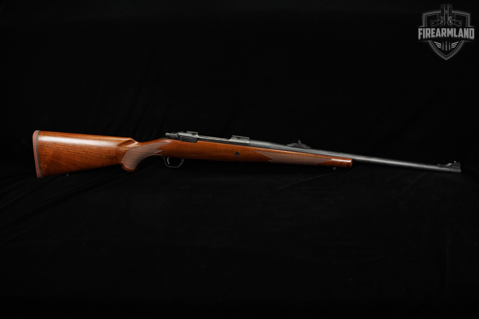LEFT-HAND Ruger M77 Hawkeye 375Ruger 23" Blued & Walnut M-77-img-2