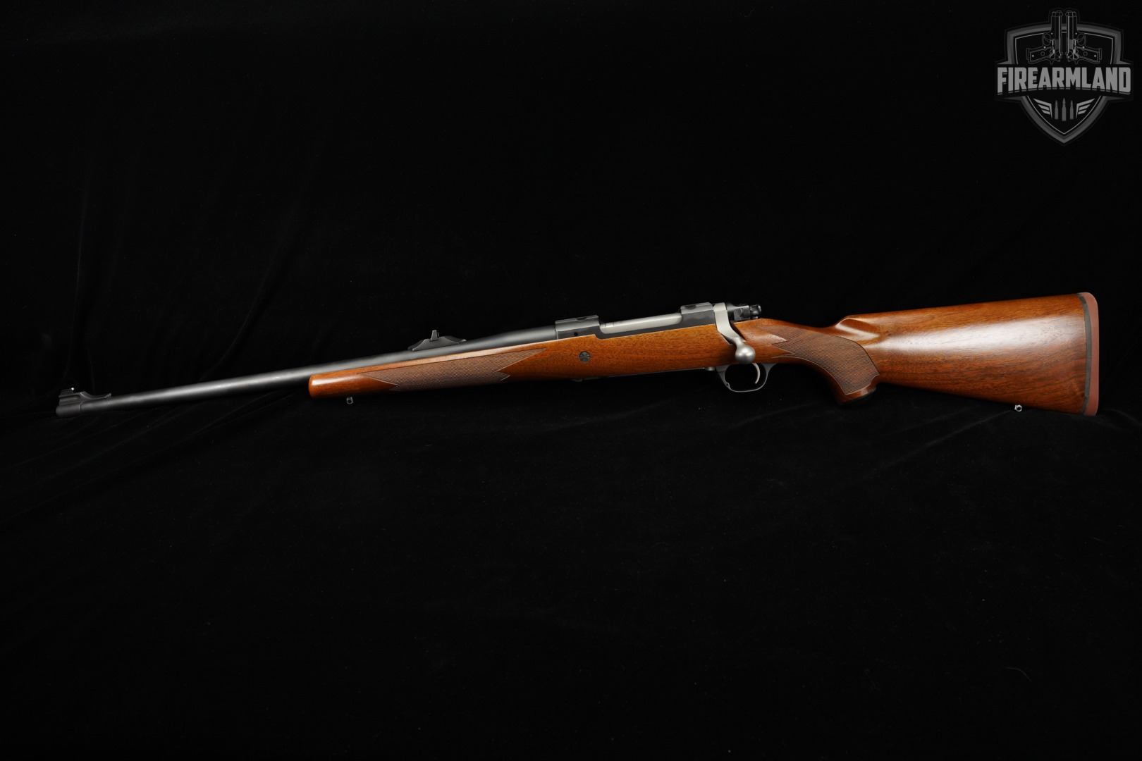 LEFT-HAND Ruger M77 Hawkeye 375Ruger 23" Blued & Walnut M-77-img-3