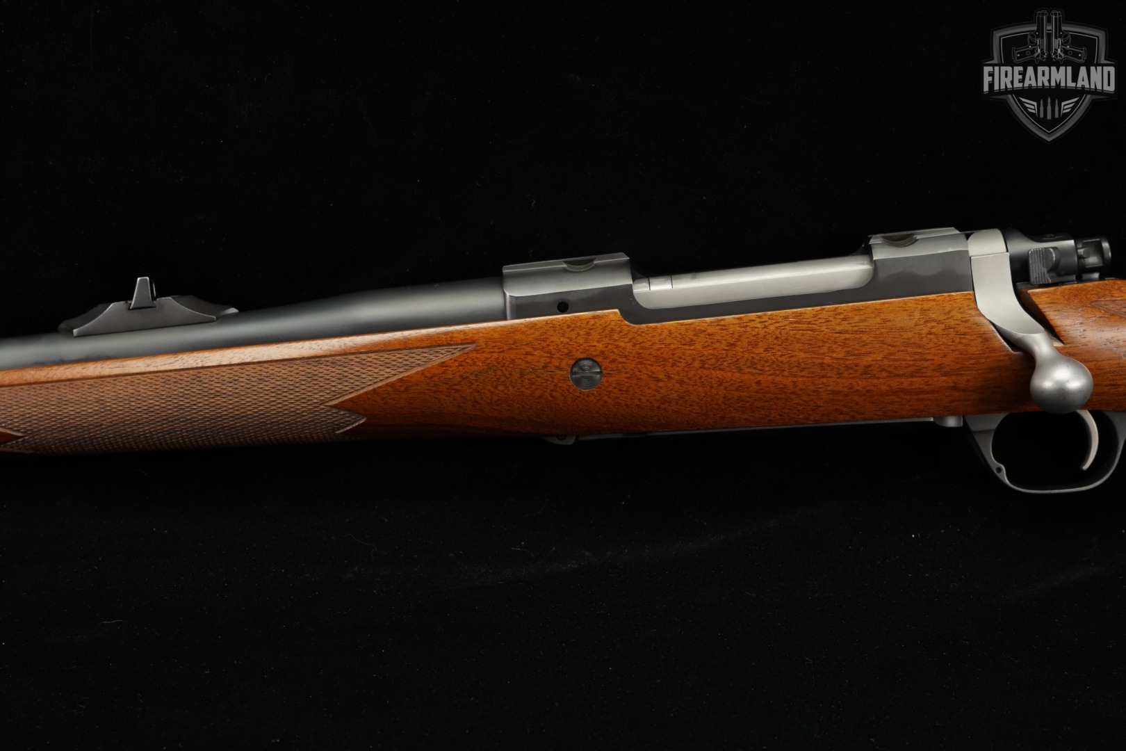 LEFT-HAND Ruger M77 Hawkeye 375Ruger 23" Blued & Walnut M-77-img-5