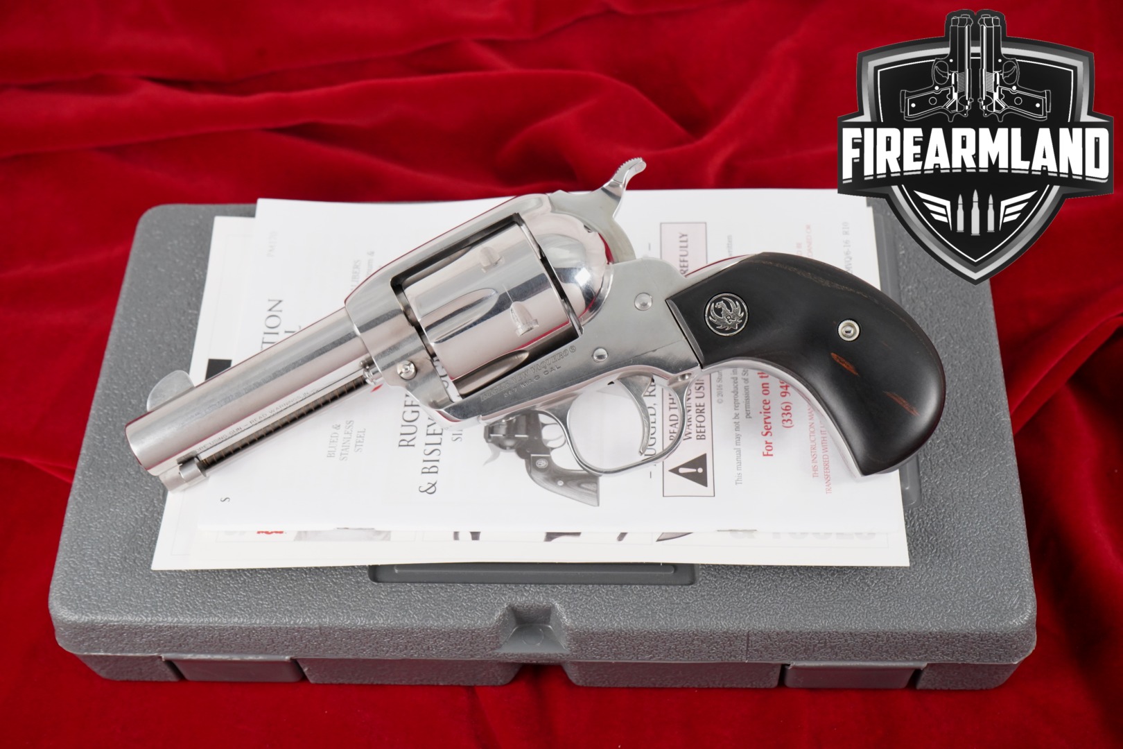 Ruger New Vaquero SAO Birdshead 357 Magnum 3.75" +ORIGINAL CASE-img-0