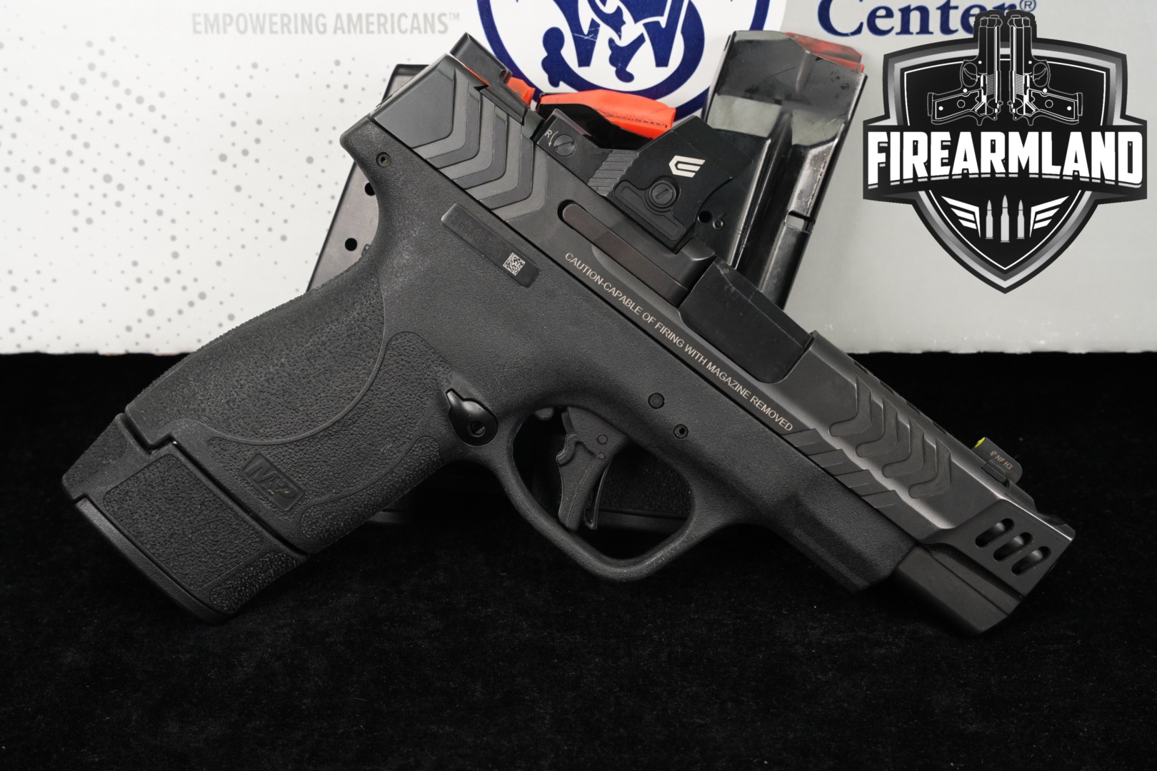 Smith & Wesson (S&W) M&P 9 Shield Plus Performance Center Carry Comp 9mm Luger Two-Tone Gray in Very Good Condition Thumbnail