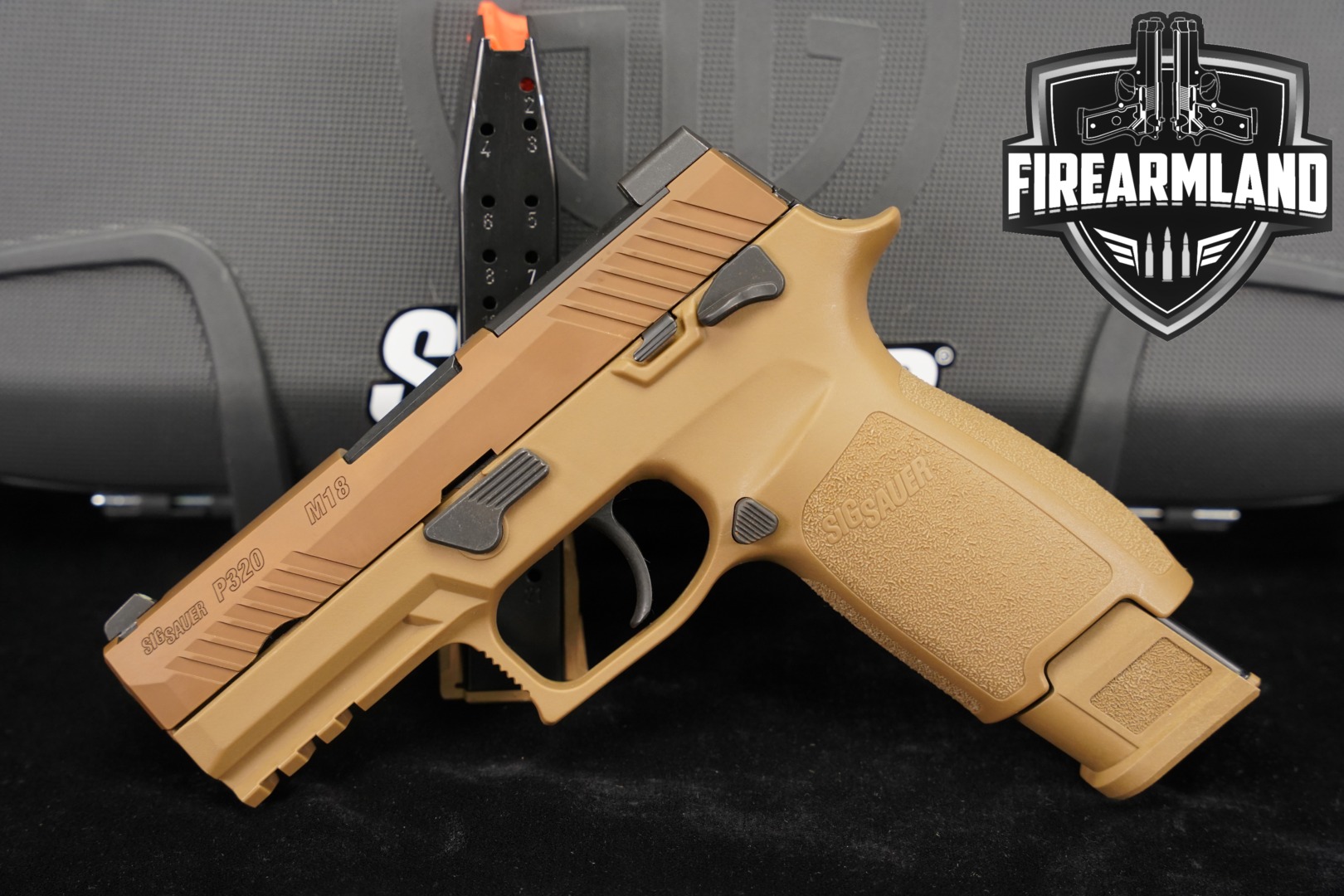 Sig Sauer P320 M18 9mm Luger Coyote Tan in Very Good Condition Thumbnail