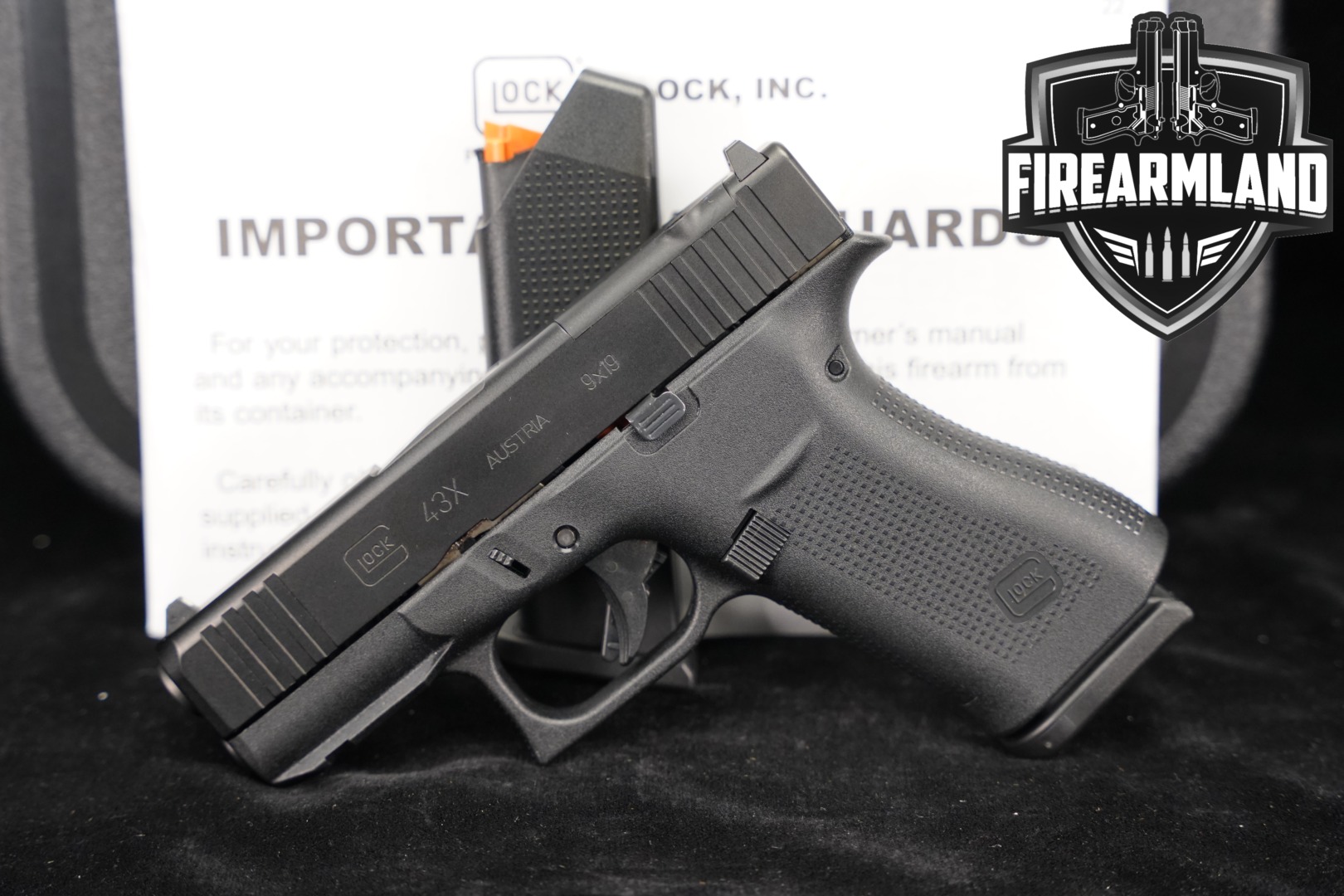 Glock 43X 9mm Luger Black in Very Good Condition Thumbnail