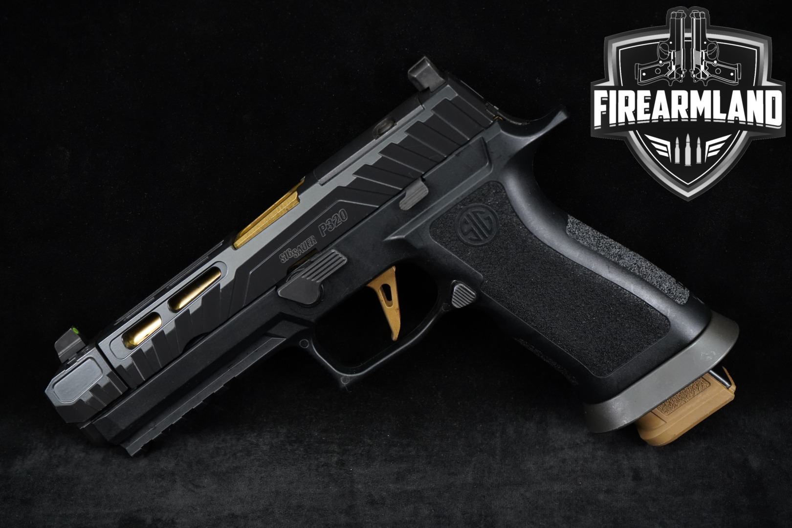 Sig Sauer P320 Spectre Comp; Custom Works 9mm Luger Black in Very Good Condition Thumbnail