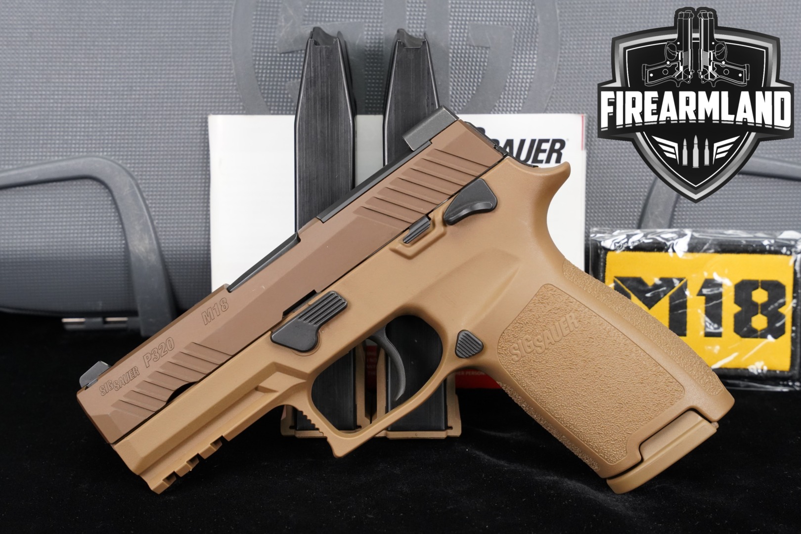 Sig Sauer P320-M18 MS (Manual Safety) 9mm Luger Coyote Tan in Very Good Condition Thumbnail