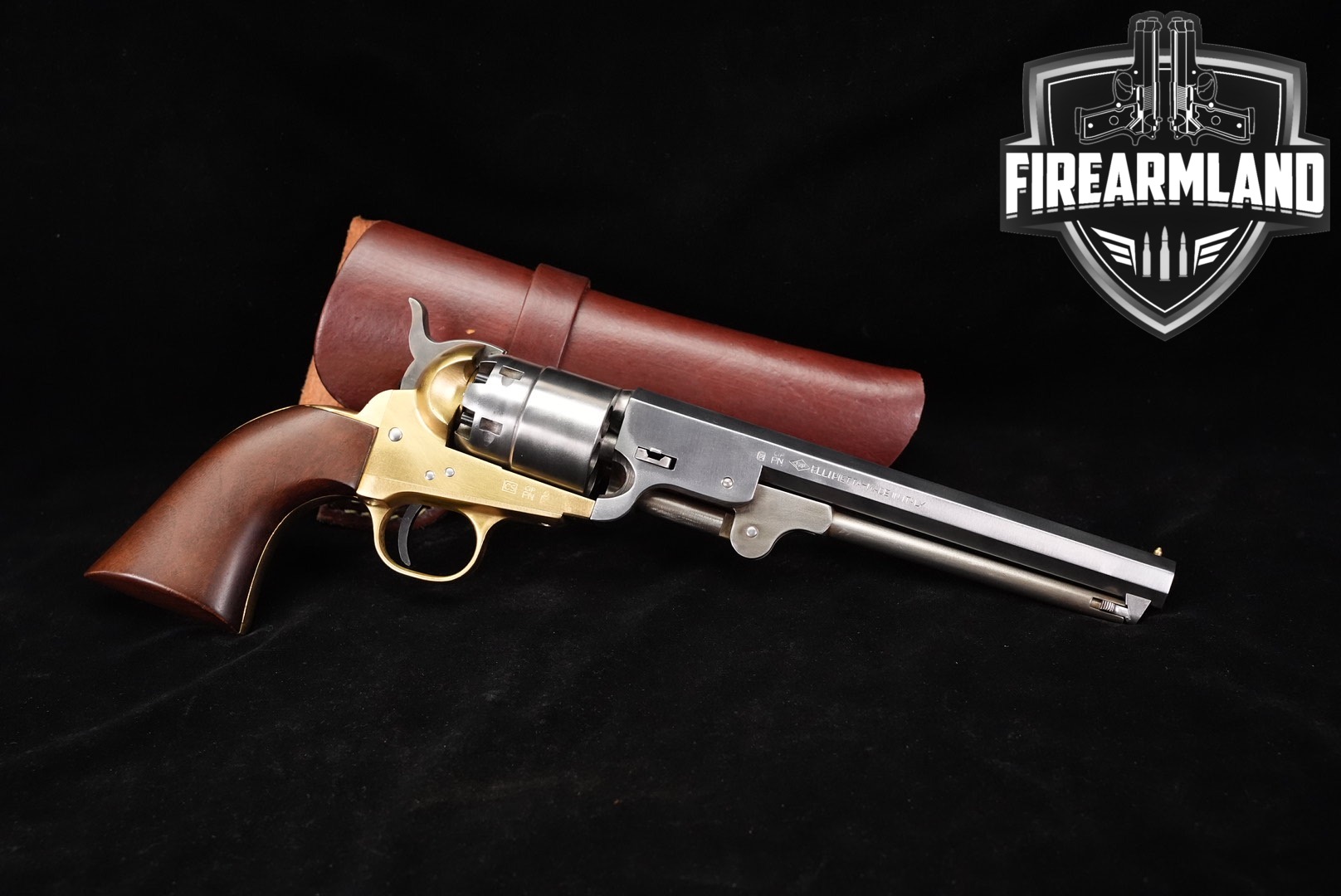 F.lli Pietta 1851 Navy Yank 44 BPM Flli 7.5 In The White +HOLSTER-img-0