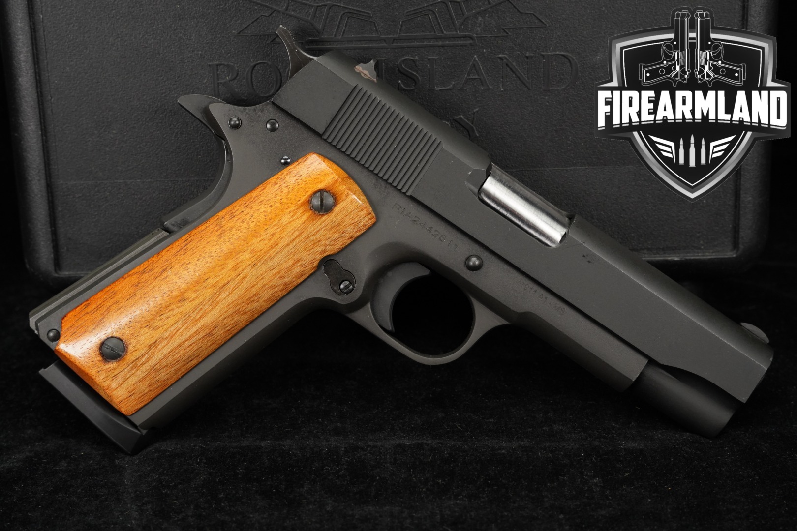 Rock Island Armory (RIA) M1911 A1 MS .45 ACP Parkerized in Very Good Condition Thumbnail