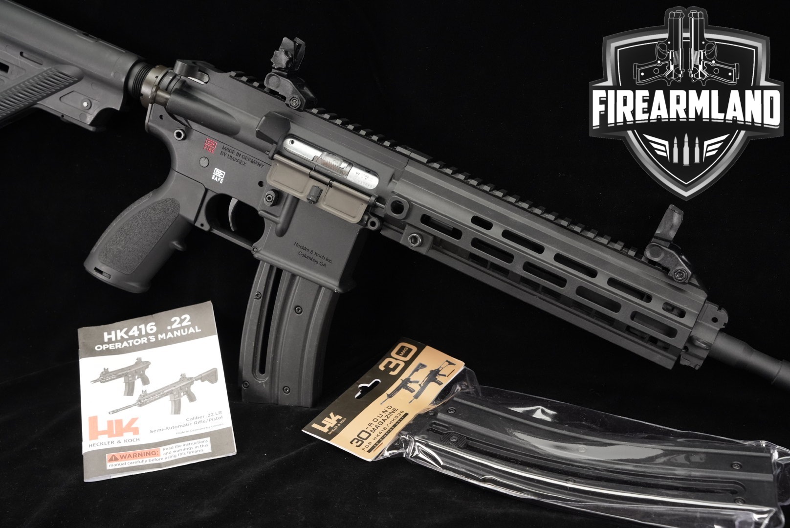 Umarex HK 416 D Gen 2 .22 LR Black in Very Good Condition Thumbnail