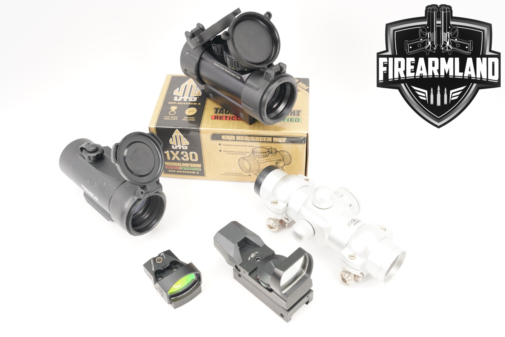 FIVE RED DOT SIGHT LOT 5 Pack Tasco TruGlo Firefield UTG Sig Sauer RDS-img-0