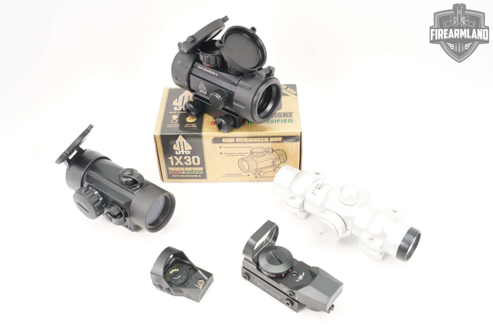 FIVE RED DOT SIGHT LOT 5 Pack Tasco TruGlo Firefield UTG Sig Sauer RDS-img-2