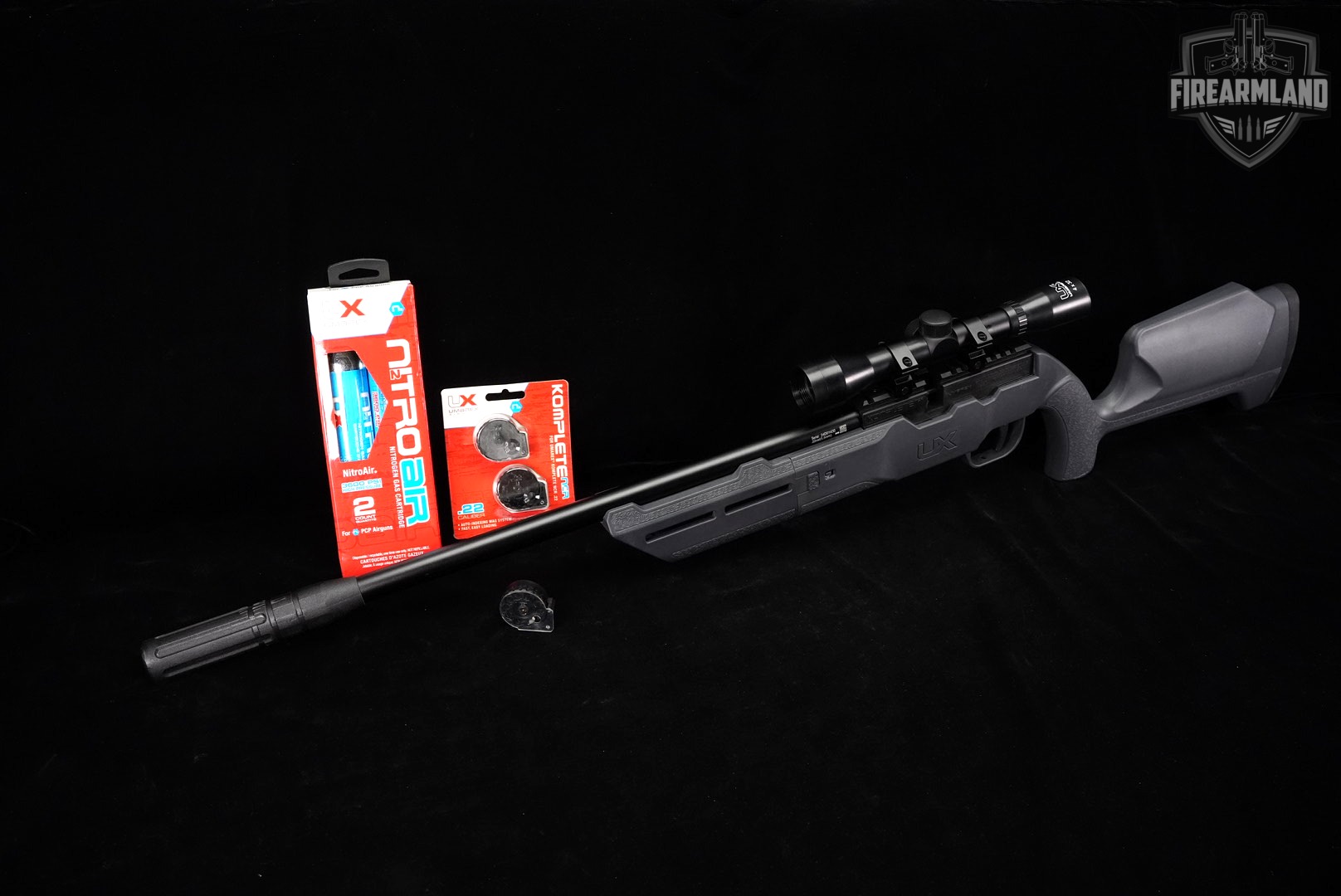 Umarex Komplete NCR 22 23.6" Gray Air Rifle Gun Airgun +3 MAGS, UX SCOPE-img-2