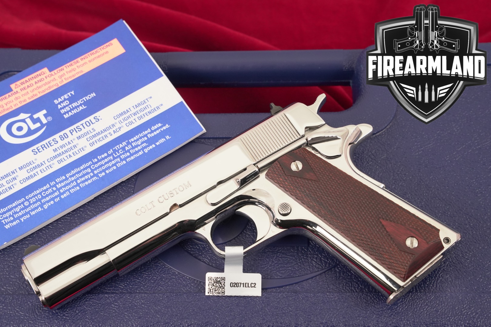 Colt Government Model Custom Shop, ELCEN .38 Super Bright Stainless in Excellent Condition Thumbnail
