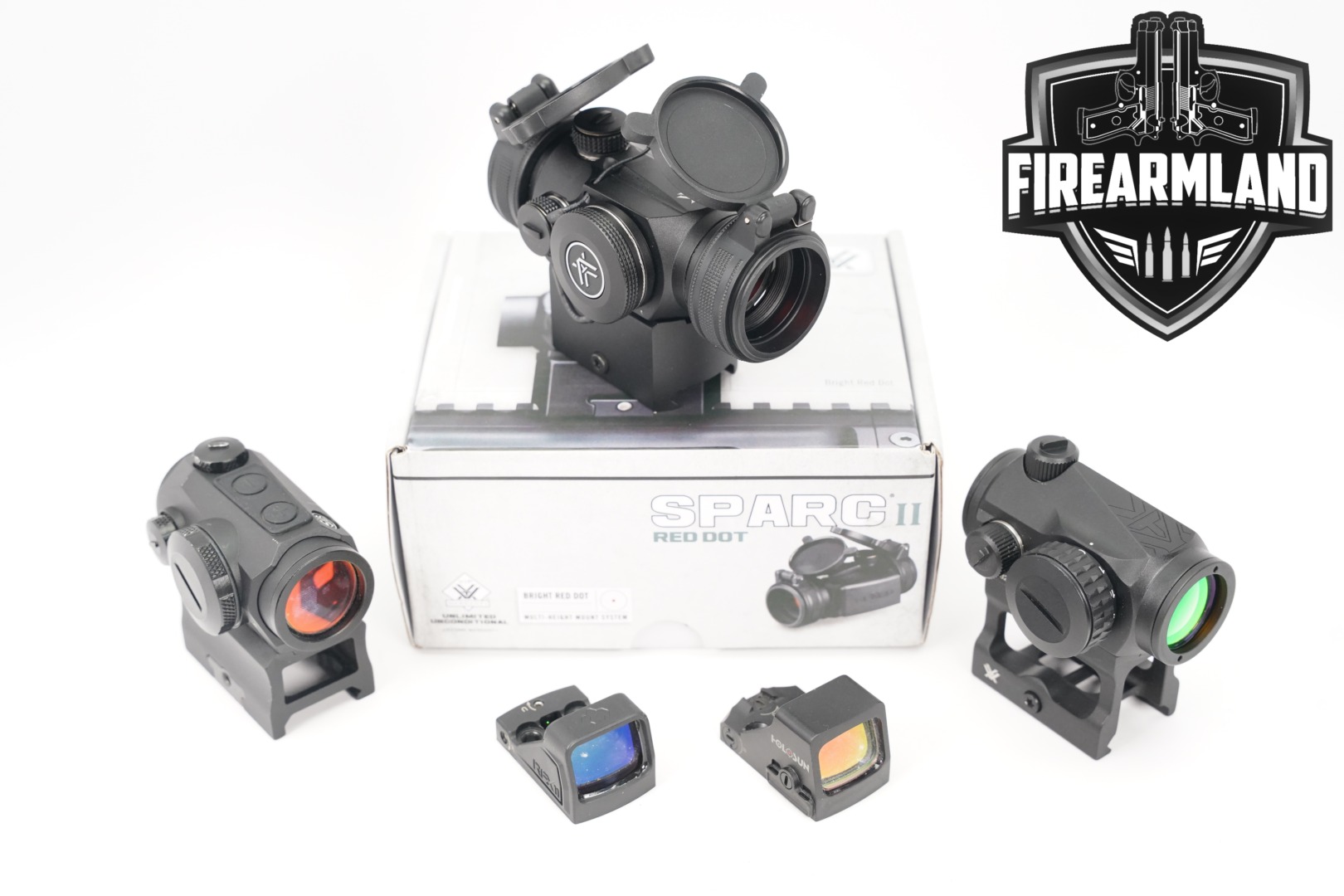 Five Red Dot Lot Sight 5 Pack Holosun Sig Sauer Vortex Viridian RDS-img-0