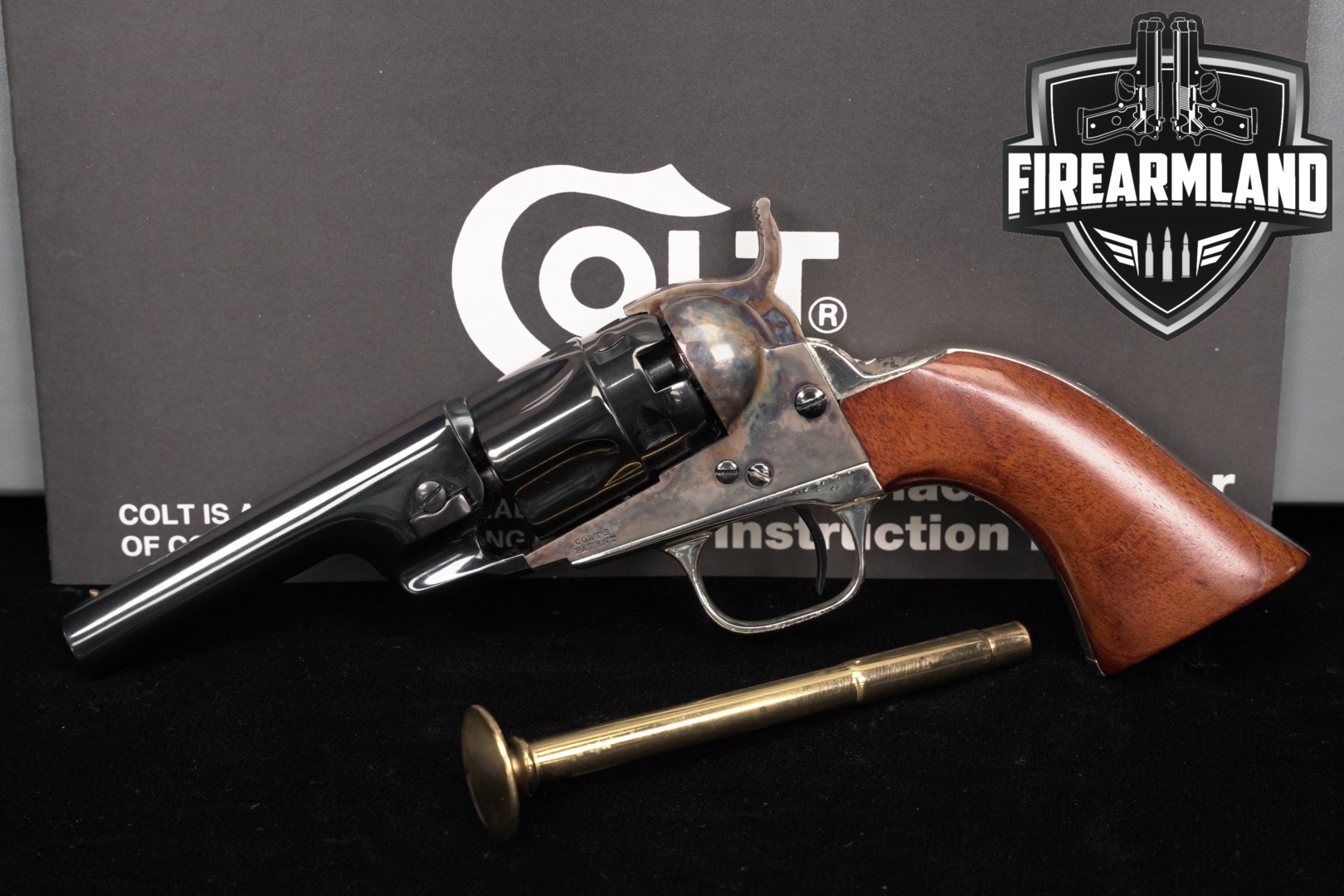Colt Blackpowder Arms Co. Model 1862 Police Trapper, Signature Series .36 Blued & Color Case-Hardened in Good Condition Thumbnail