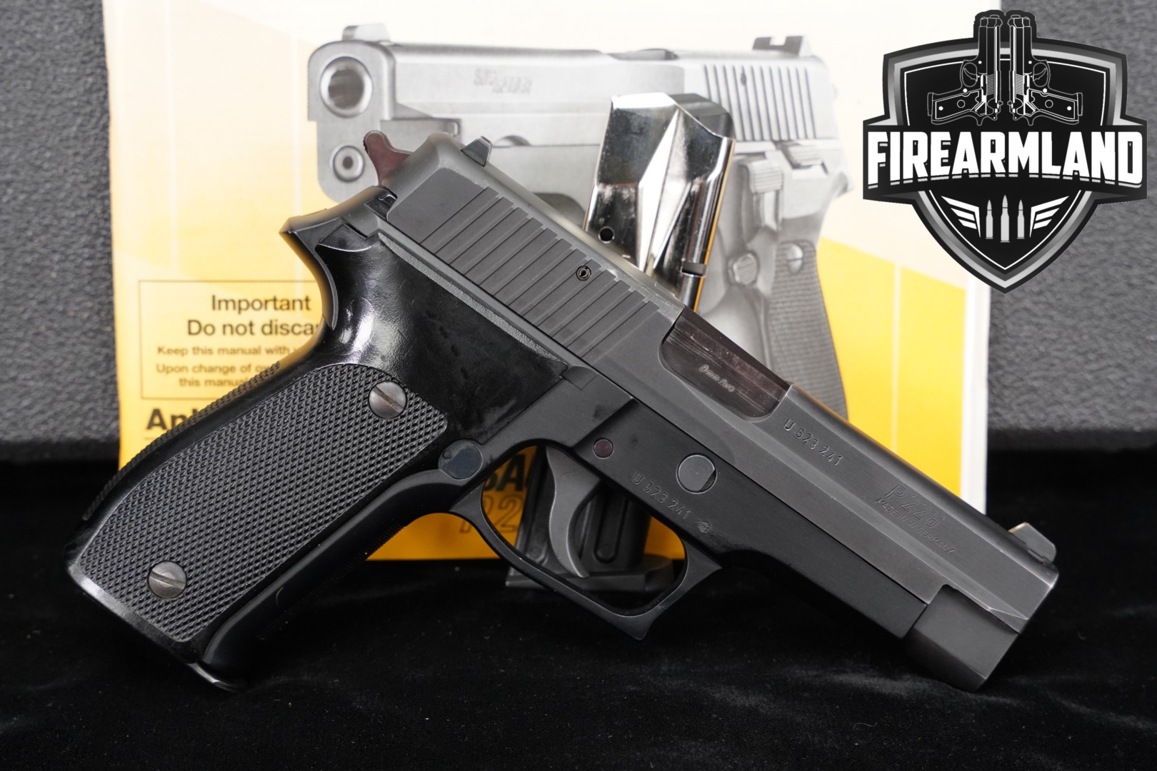 Sig Sauer P226 West German 9mm Luger Black in Very Good Condition Thumbnail