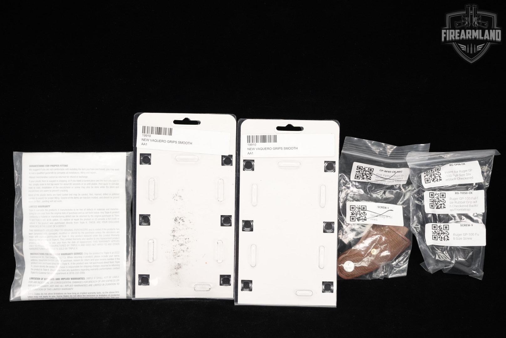 SEVENTEEN 17 Revolver Grip Lot Pistol Ruger Triple K Grips-img-3