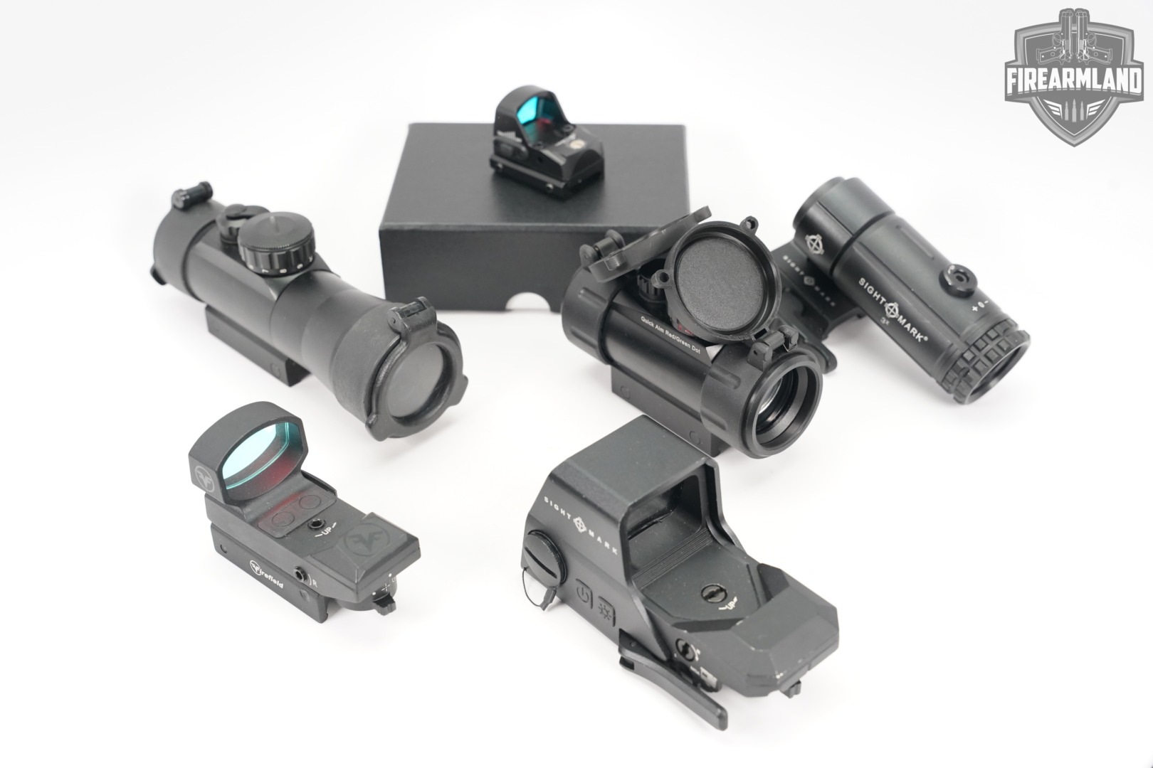 FIVE RED DOT SIGHT LOT 5 Pack Crimson Trace UTG TruGlo Firefield Sightmark-img-2