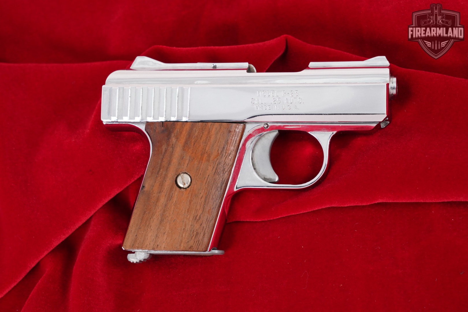 Raven Arms Model P-25 25ACP (6.35Mm) 2.5" Bright Nickel P25 +HOLSTER-img-4