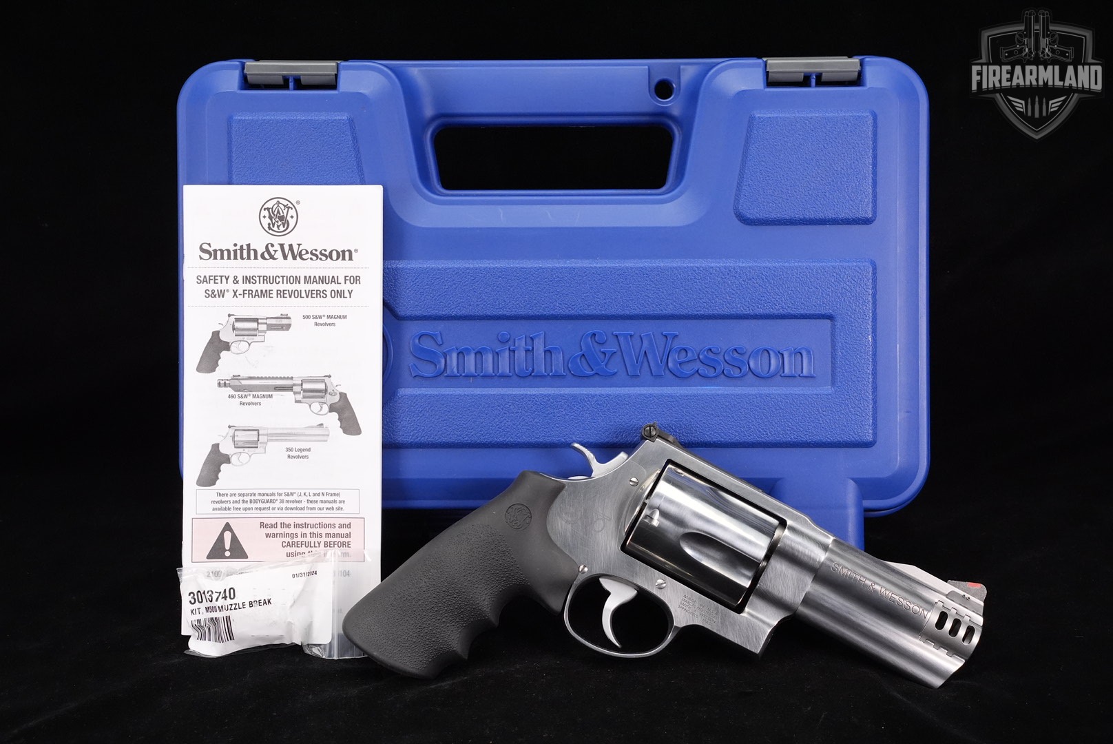 Smith & Wesson Model 500 S&W Magnum 4" HAND CANNON +ORIG CASE-img-2