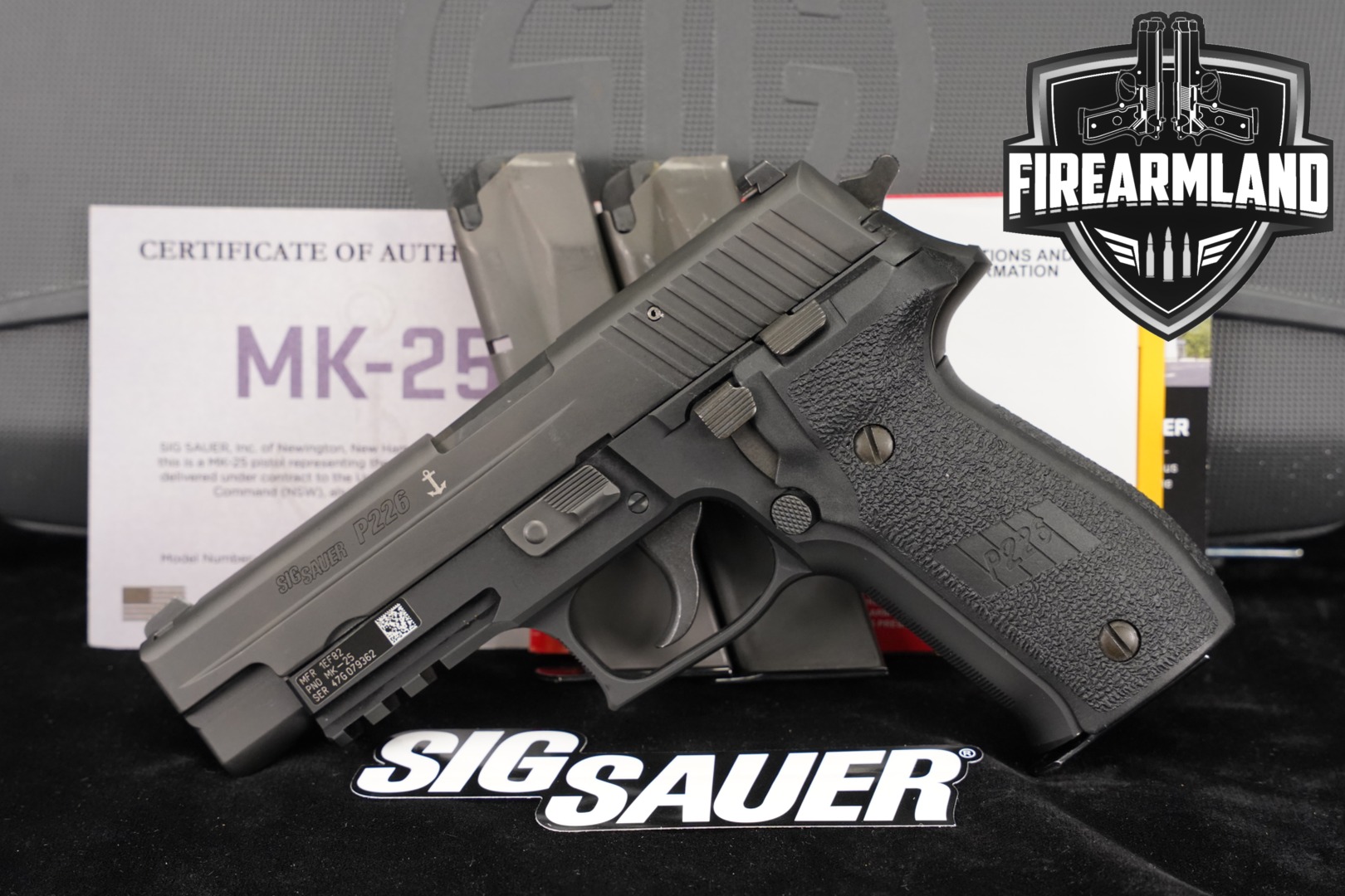 Sig Sauer P226 MK25 9mm Luger Black in Very Good Condition Thumbnail