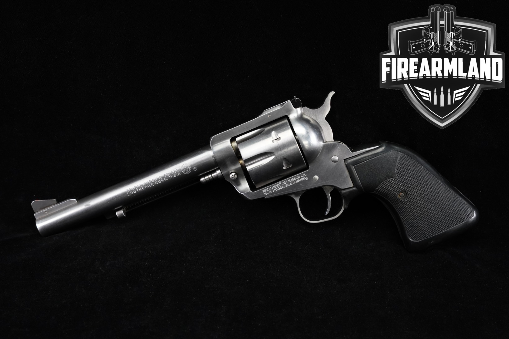 1977 Sturm Ruger New Model Blackhawk .357 Mag. Brushed Satin Stainless in Good Condition Thumbnail