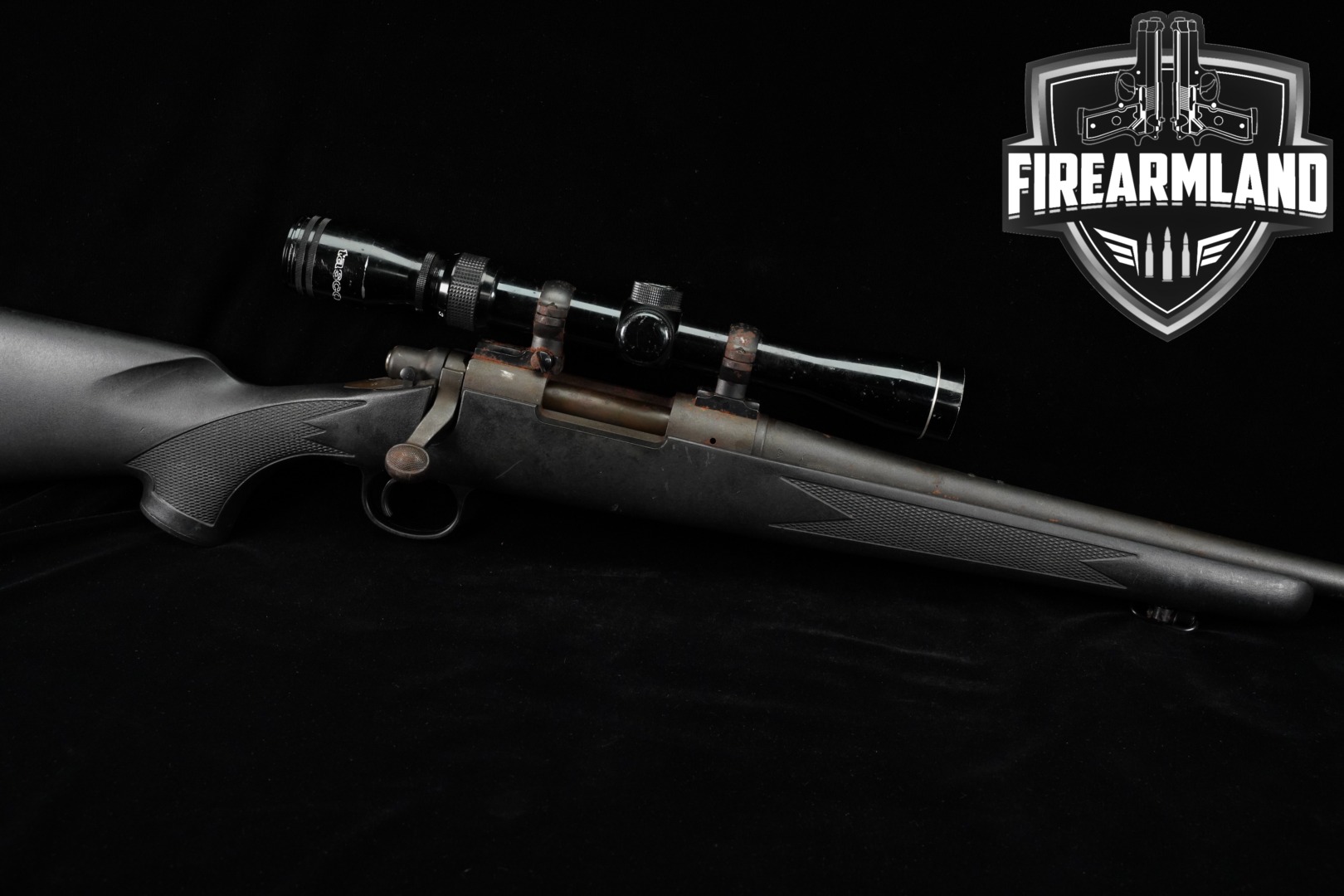 Remington Model 700 ADL Synthetic Youth 243 Win 20" M700 +TASCO SCOPE-img-0