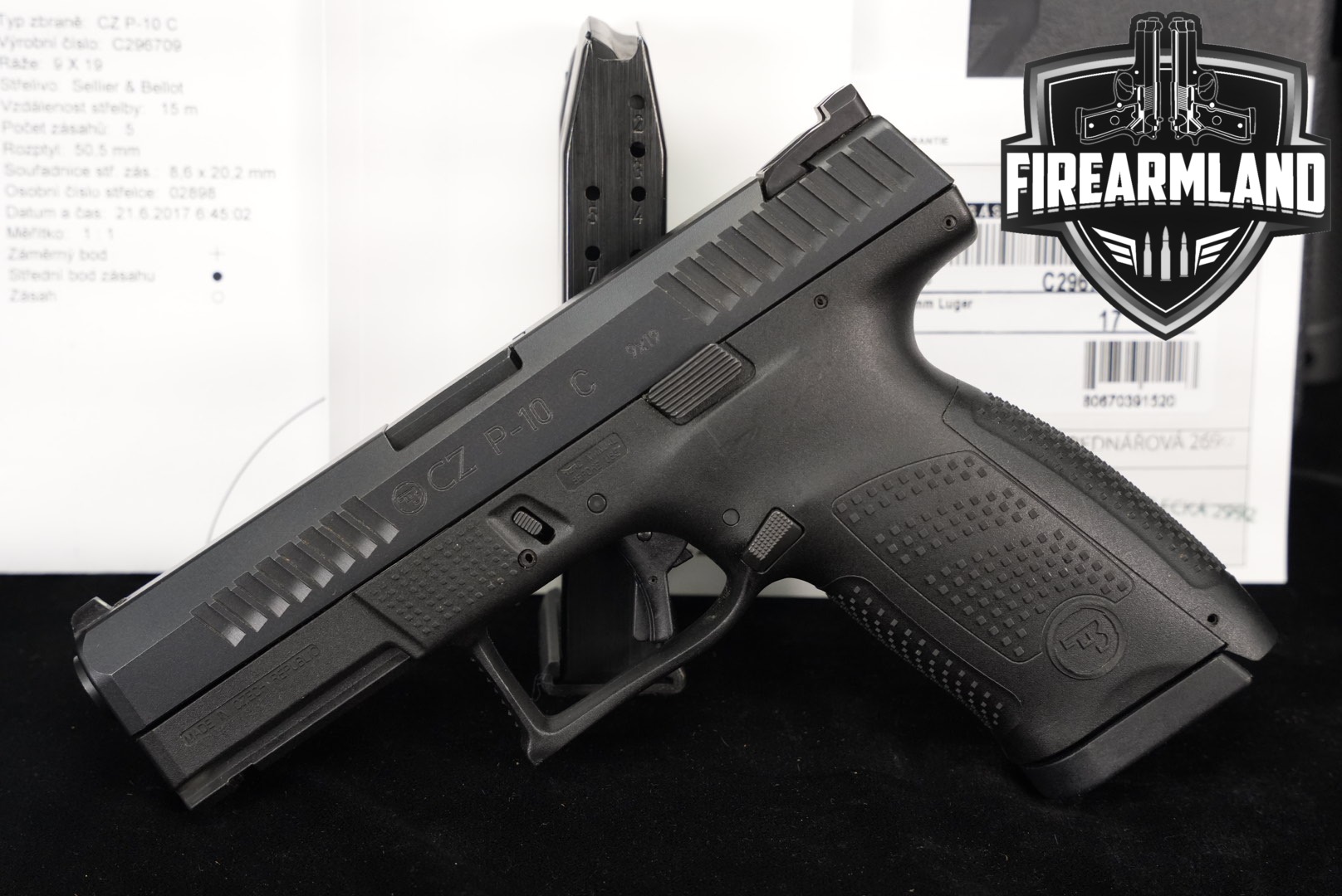 CZ CZ P-10 C 9mm Luger Black in Very Good Condition Thumbnail