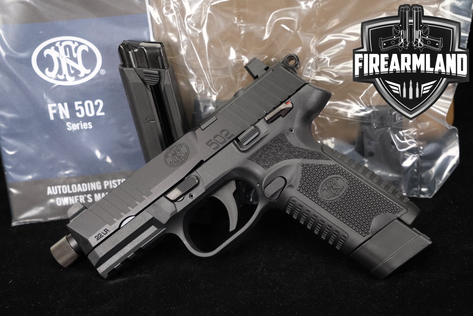 FN America (FN) 502 Tactical .22 LR Black in Excellent Condition Thumbnail