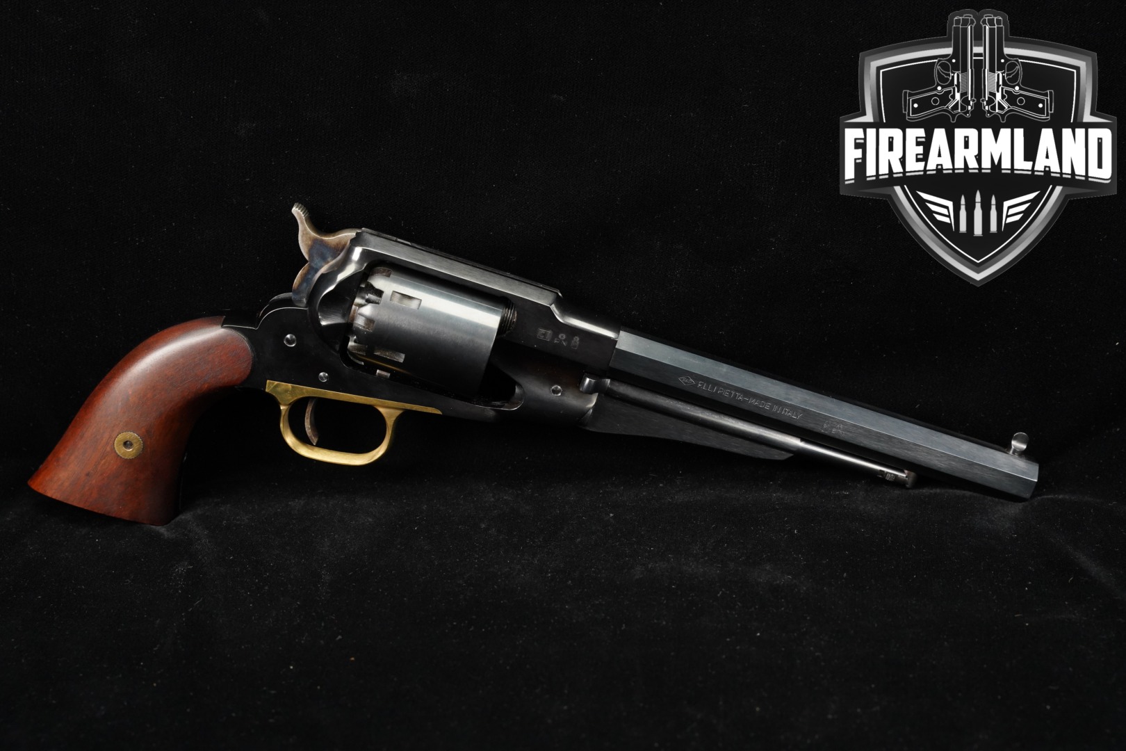 F.lli Pietta 1858 New Army 44 BPM Flli 8" Blued OCTAGON-img-0