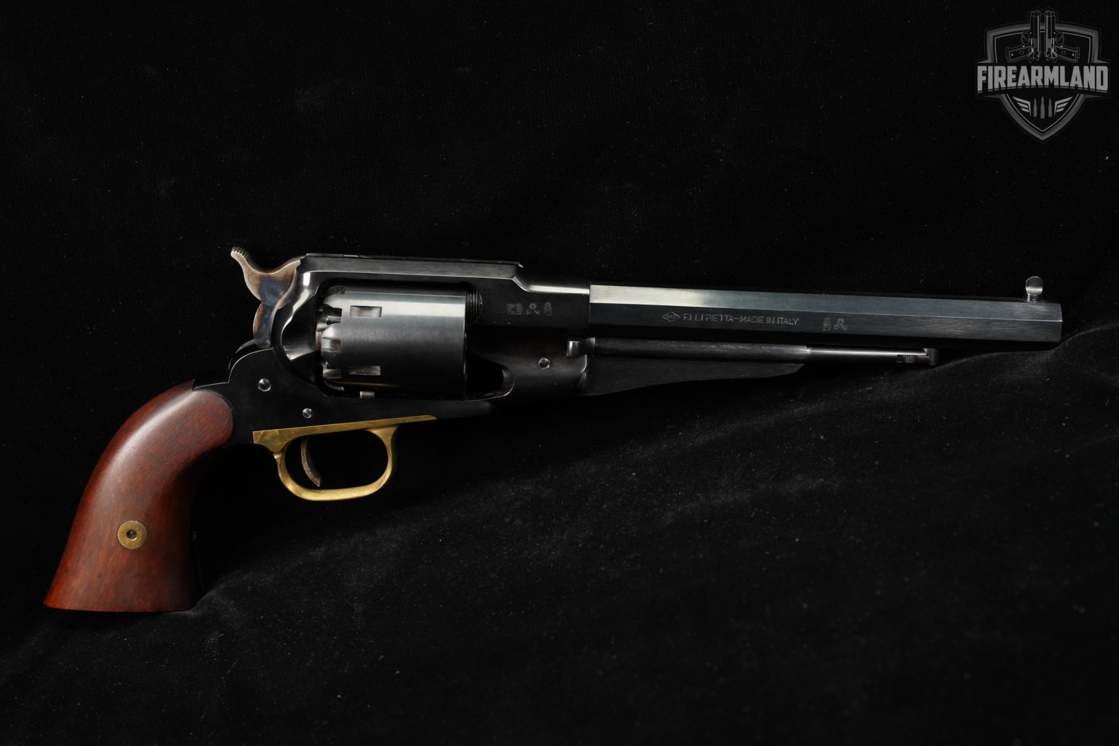 F.lli Pietta 1858 New Army 44 BPM Flli 8" Blued OCTAGON-img-3