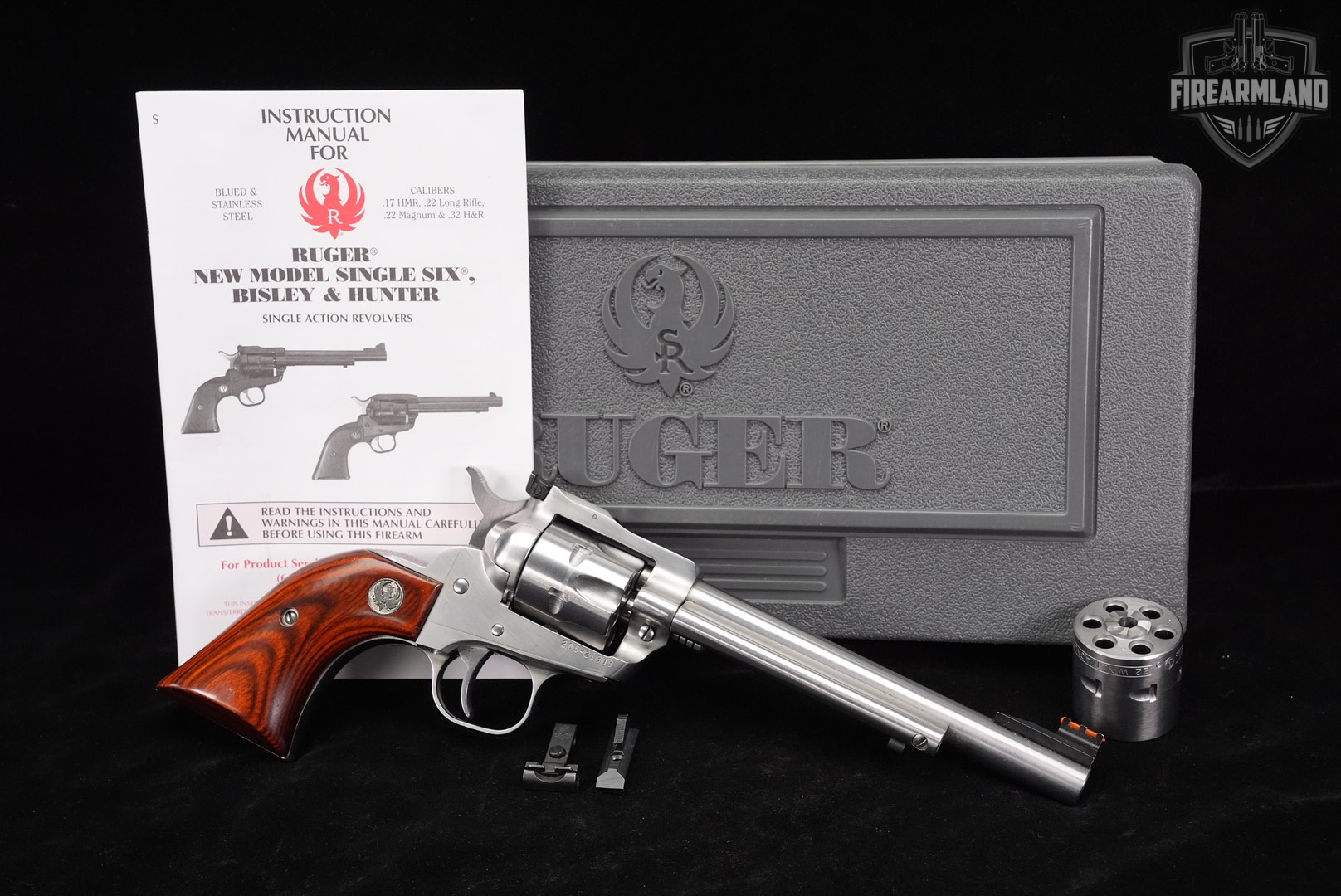 2-CYLINDER SET Ruger New Model Single-Six 22 LR / WMR 6.5" +ORIG BOX-img-2