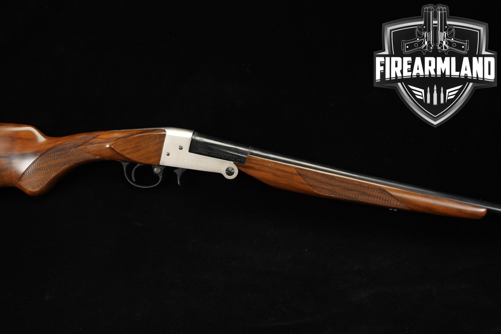 Vega Diamond Doubles 410 Bore 28" Blued & Hardwood ADCO Import-img-0