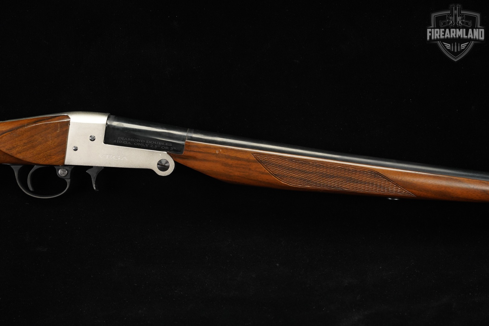Vega Diamond Doubles 410 Bore 28" Blued & Hardwood ADCO Import-img-5