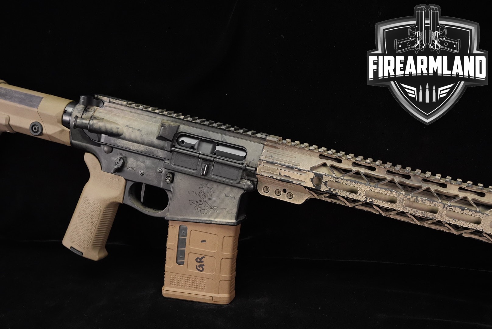 Palmetto State Armory PSA SABRE-10 308 Win AR10 18 Tan Camo AR SABRE10-img-0