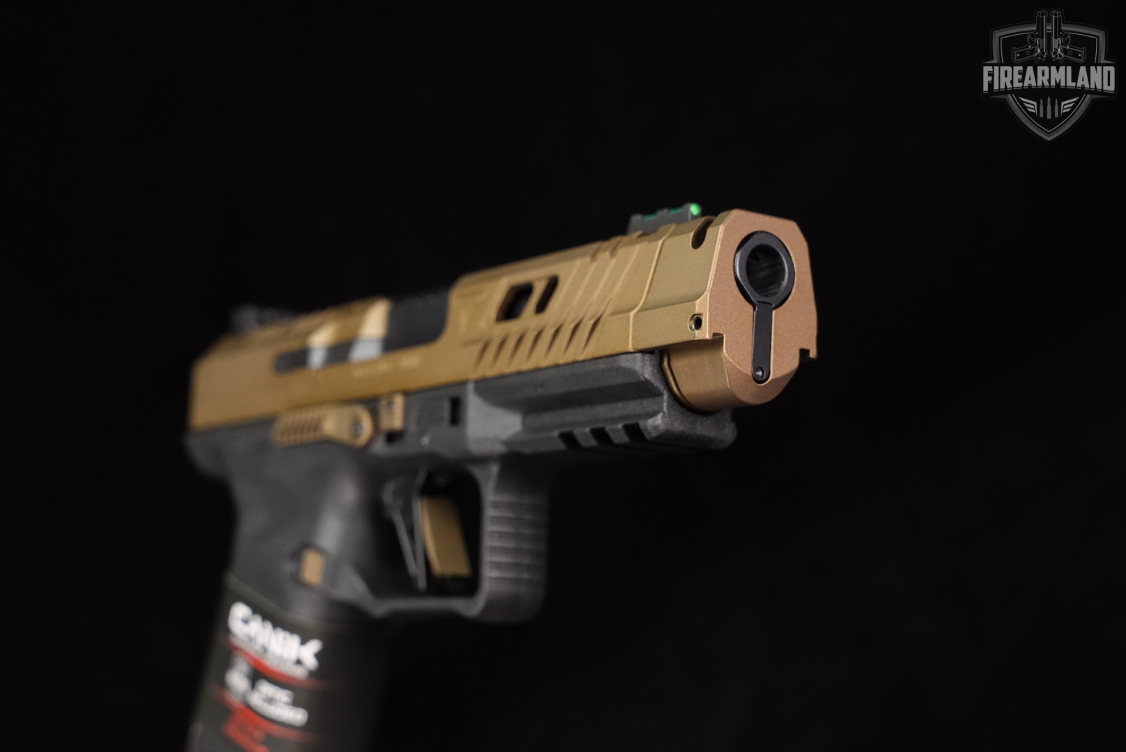 Canik TTI Combat 9mm 4.74" Bronze COMP +2 MAGS, ORIG BOX, MECANIK OPTICS-img-10