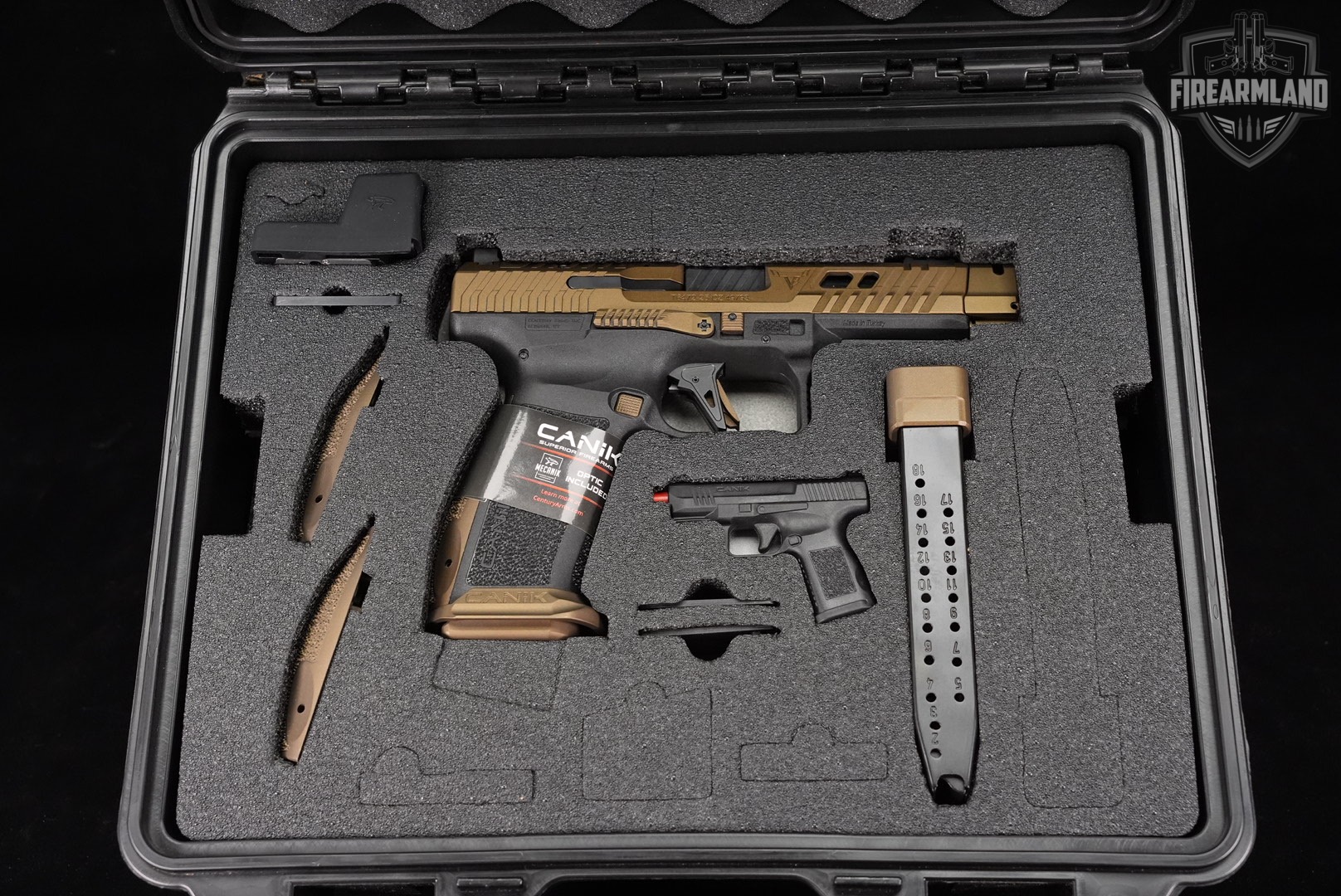 Canik TTI Combat 9mm 4.74" Bronze COMP +2 MAGS, ORIG BOX, MECANIK OPTICS-img-20