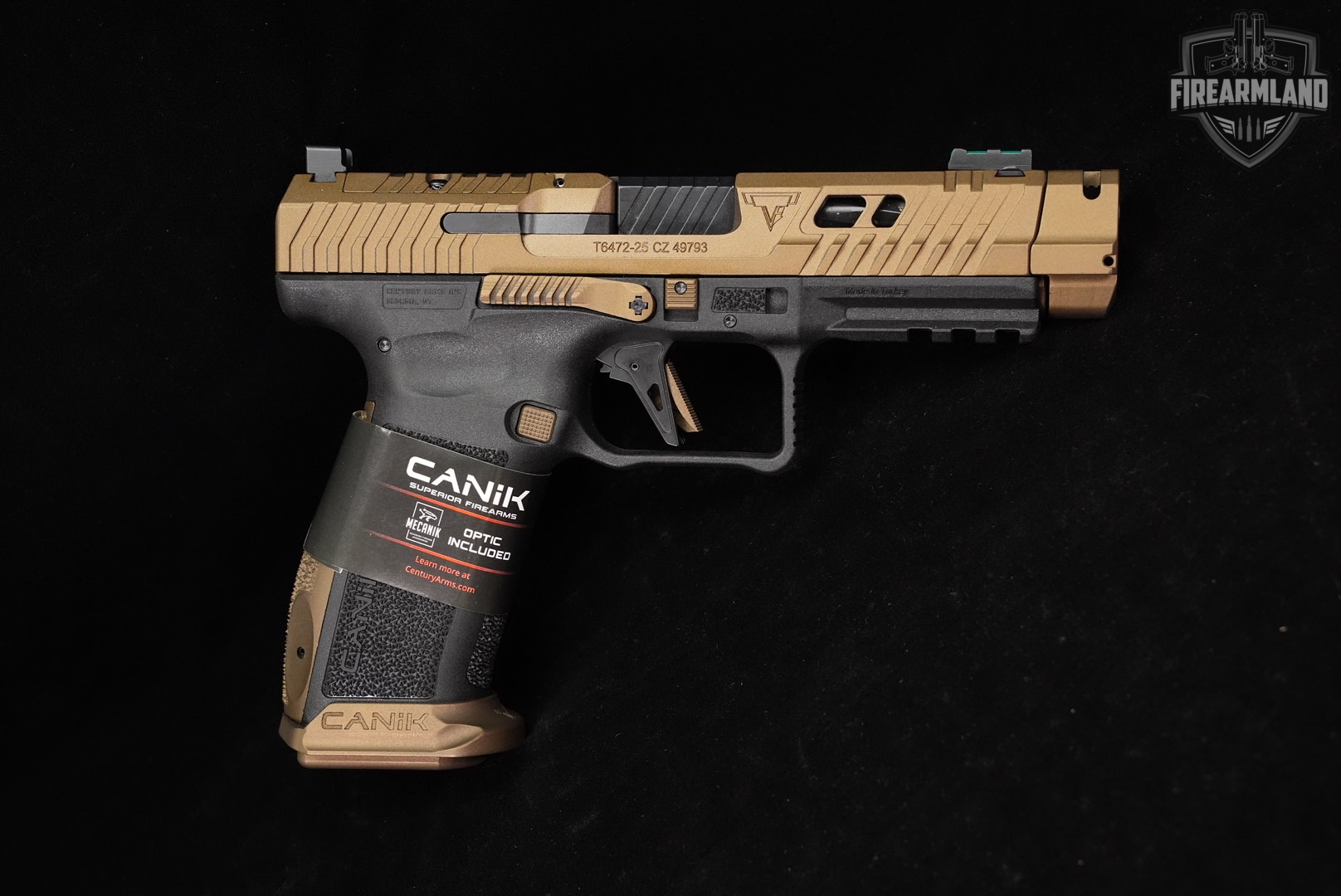 Canik TTI Combat 9mm 4.74" Bronze COMP +2 MAGS, ORIG BOX, MECANIK OPTICS-img-3