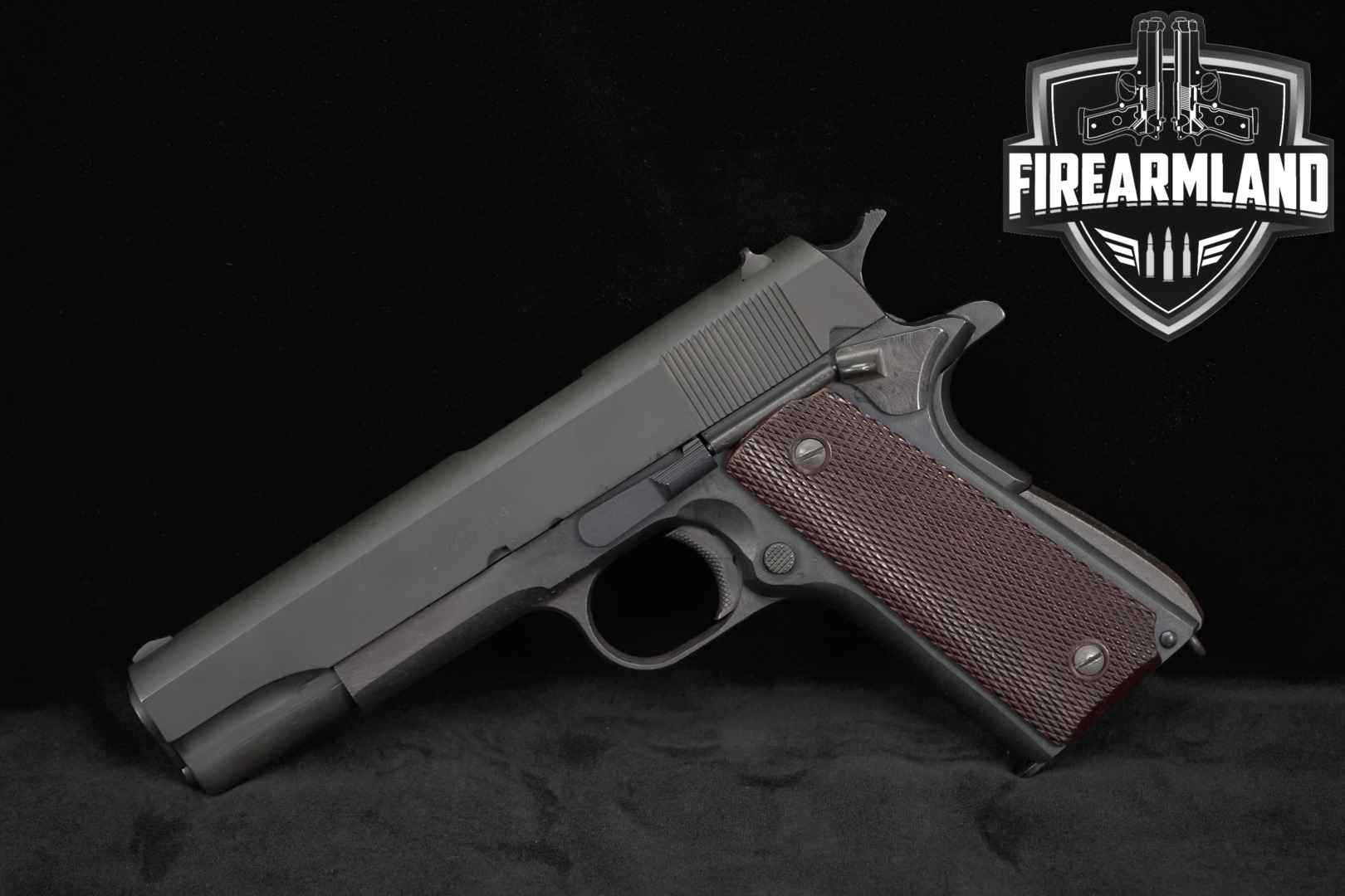 1943 Colt M1911A1 U.S. Property; Arsenal Rebuild/Mixmaster .45 ACP Blued in Poor Condition Thumbnail