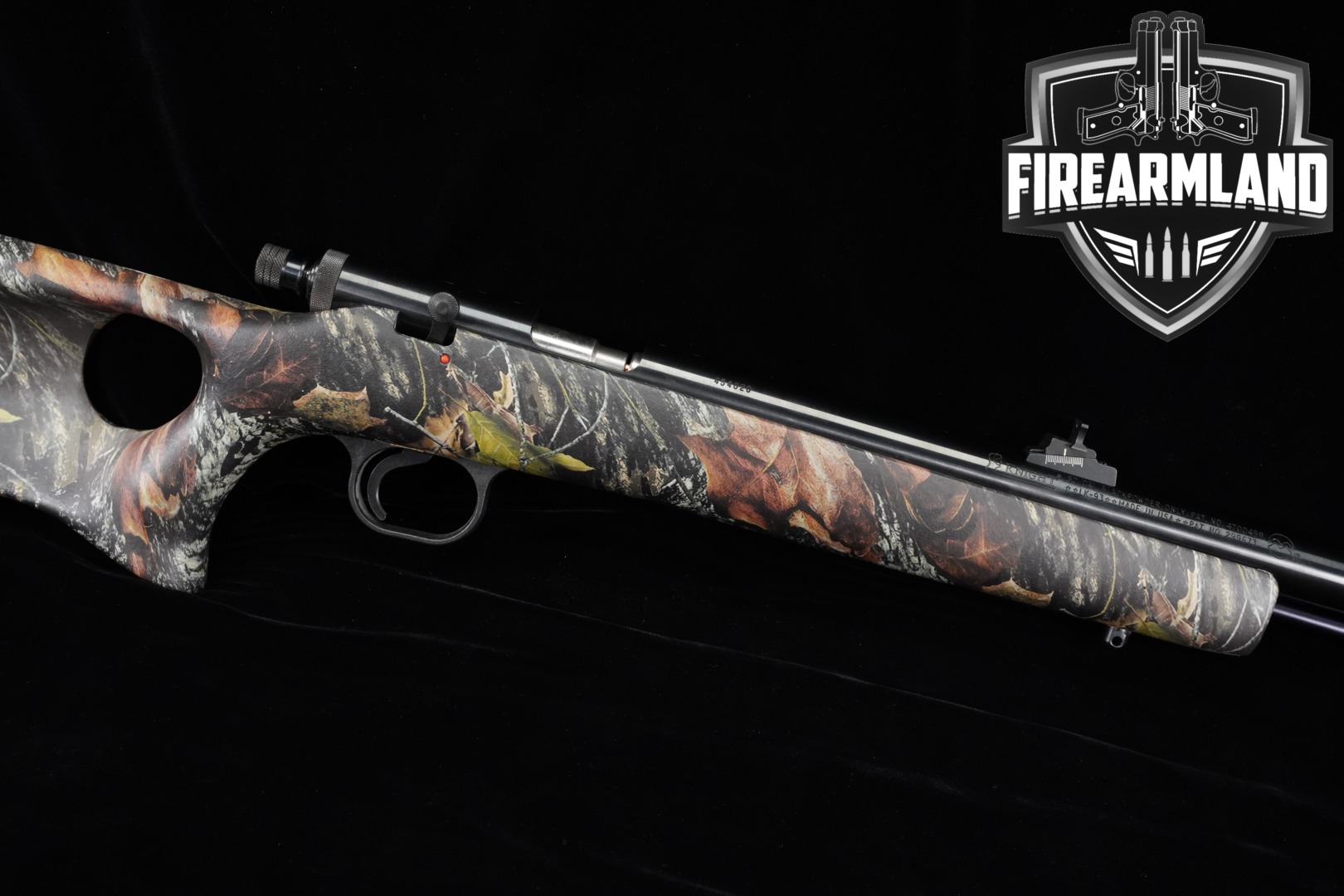 Knights American Muzzleloaders LK-93 Wolverine .50 caliber Blued & Camo in Very Good Condition Thumbnail