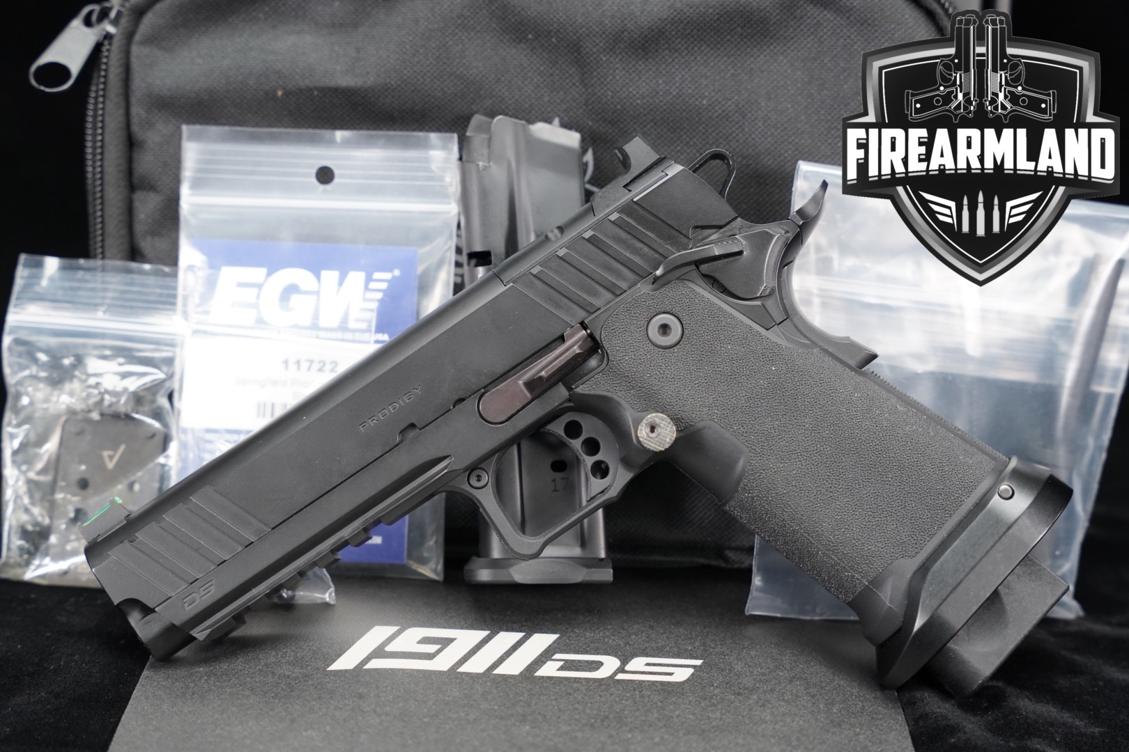 Springfield Armory 1911 DS Prodigy AOS 9mm Luger Black in Excellent Condition Thumbnail