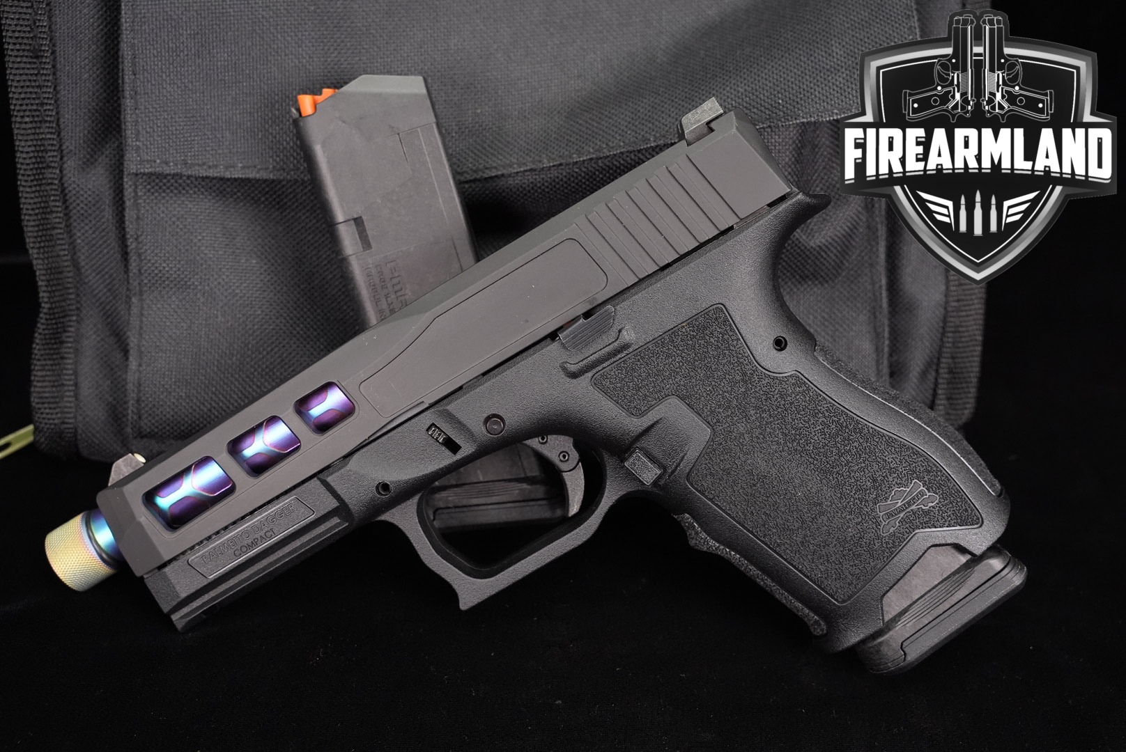 Palmetto State Armory PSA Dagger Compact 9mm THREADED +2 MAGS & ORIG CASE-img-0