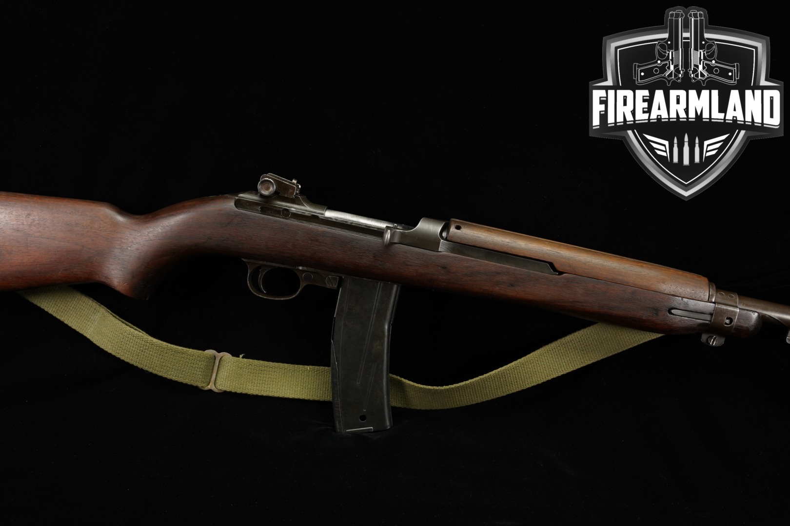 1944 Inland Mfg M1 Carbine .30 Carbine Parkerized & Wood in Good Condition Thumbnail