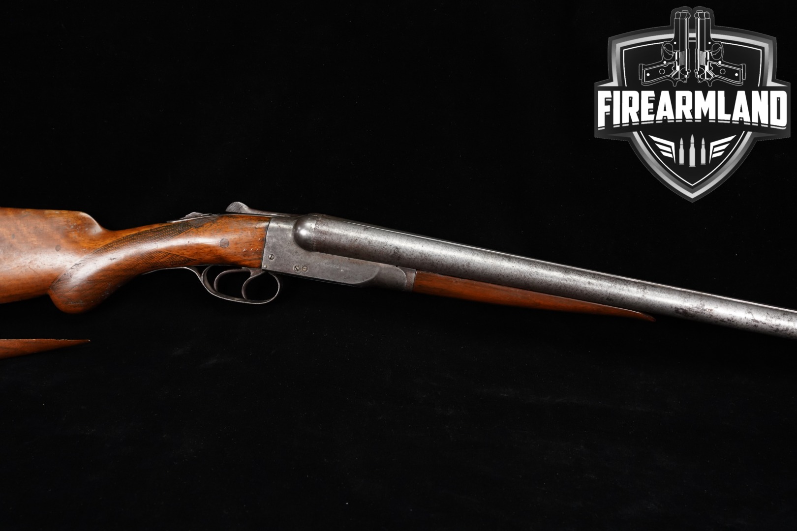 1888 Ithaca New Ithaca Gun Crass 12 Gauge Damascus & Walnut in Poor Condition Thumbnail