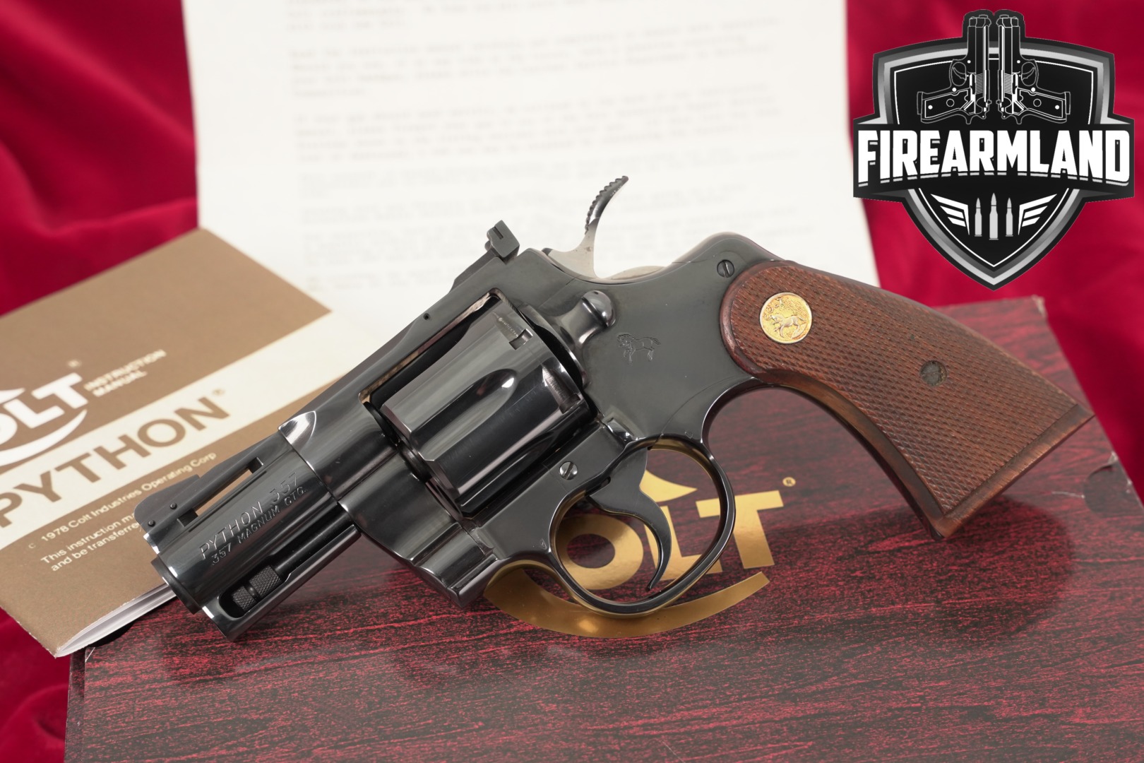 1977 Colt Python .357 Mag. Blued in Good Condition Thumbnail